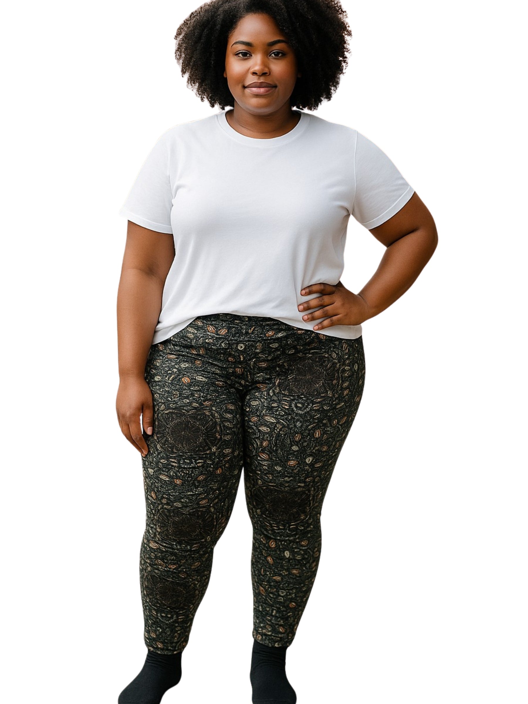 Legging Imprimé Taille Plus - Mayurah