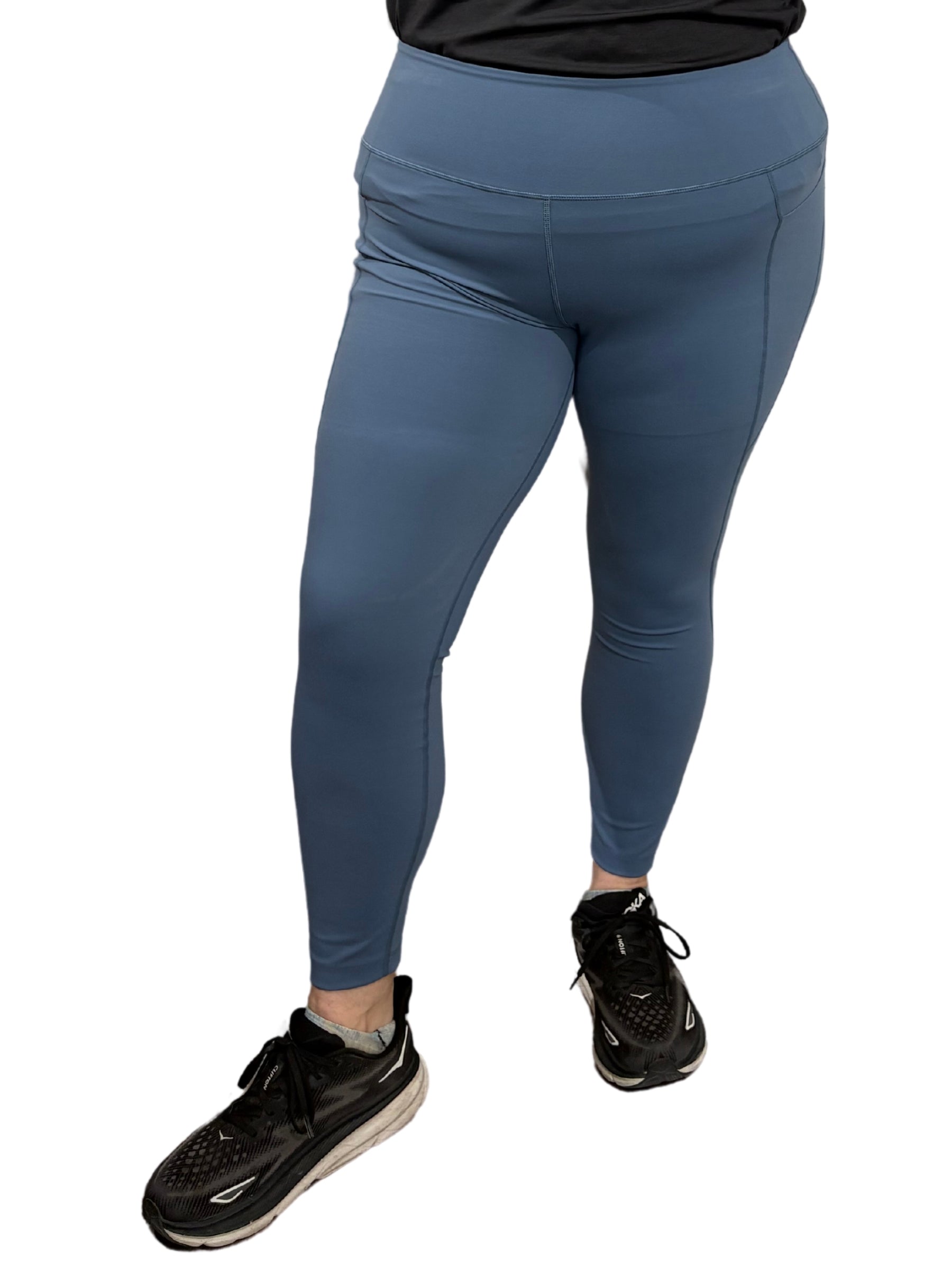 Legging Taille Haute Velocity Taille Plus - Petrol Blue