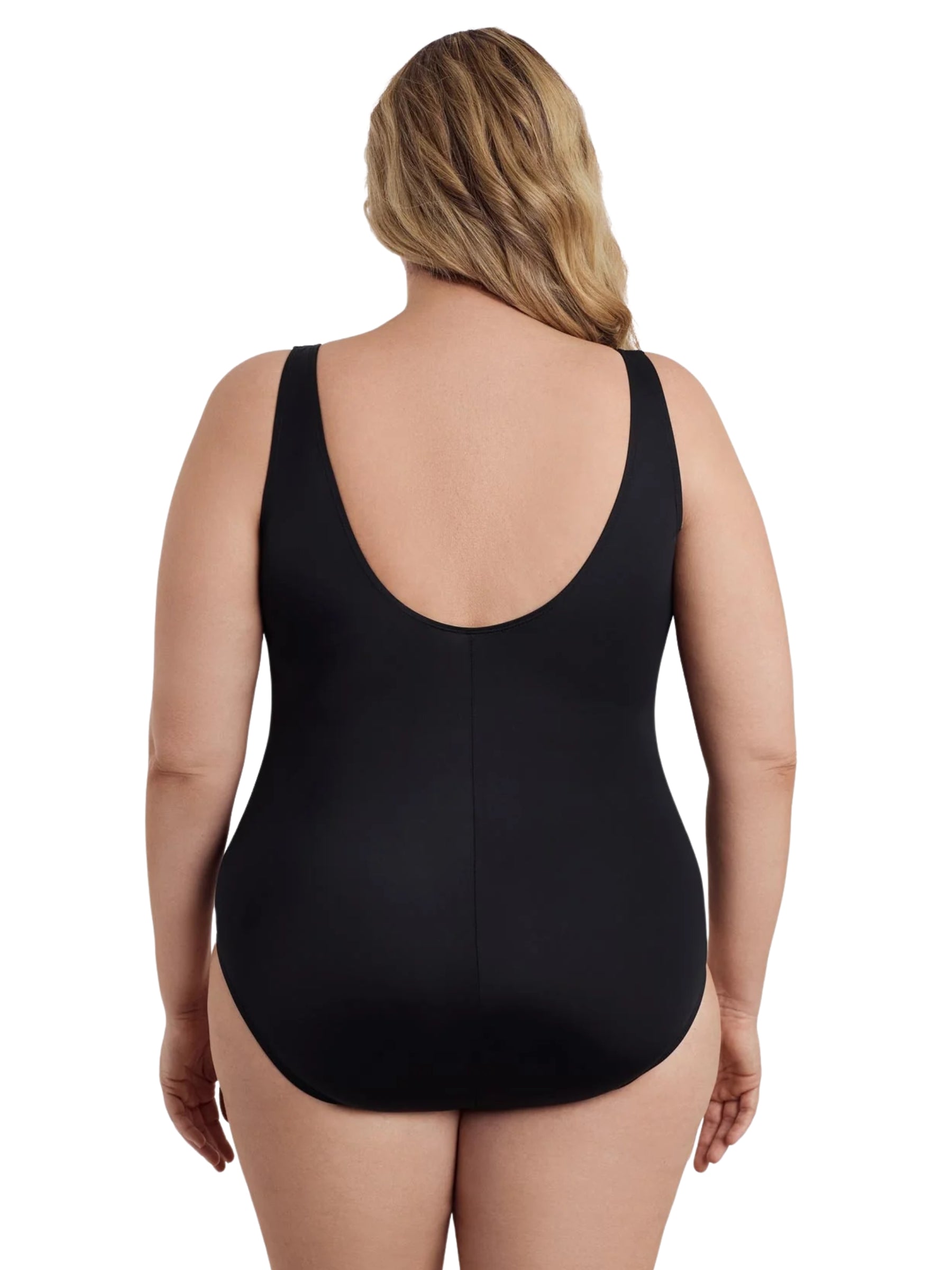 Night Fern Plus Size Swimsuit - Black