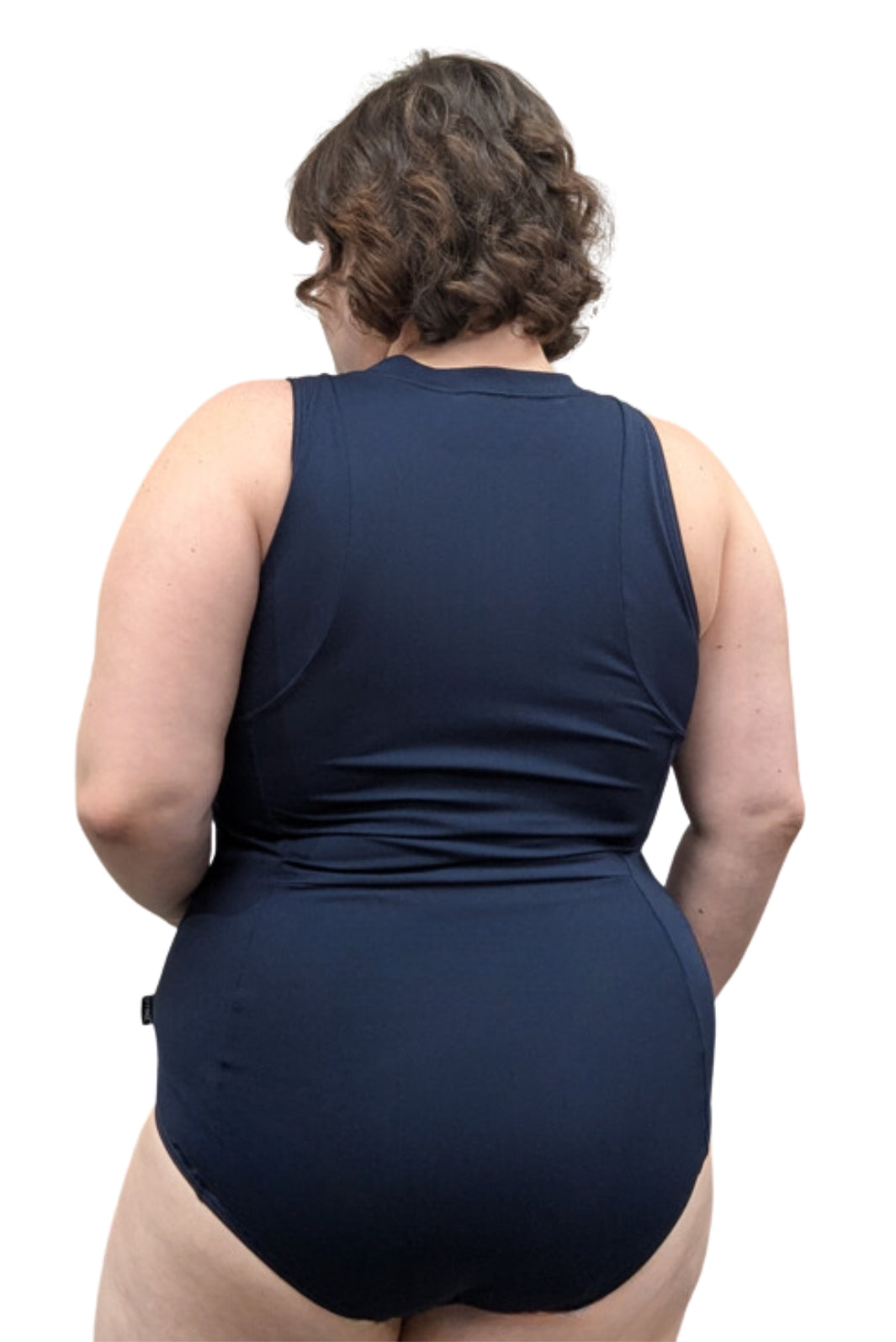 Maillot de Bain Combinaison de Surf Sans Manches Taille Plus (Marine) de Finz