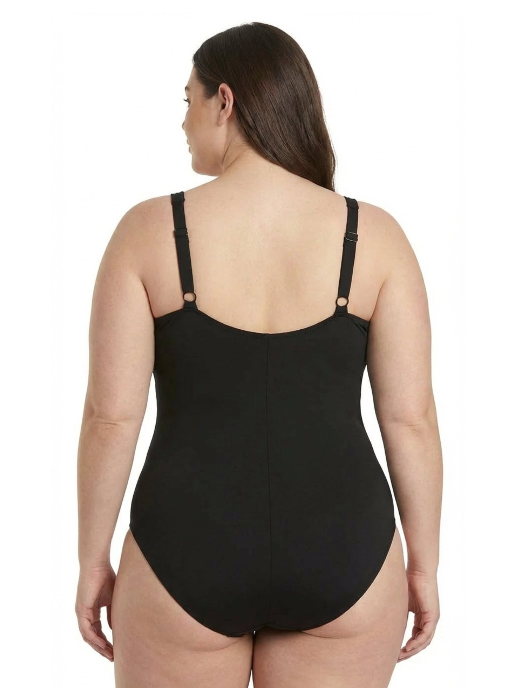 Maillot de Bain Top Print Taille Plus - Mauve