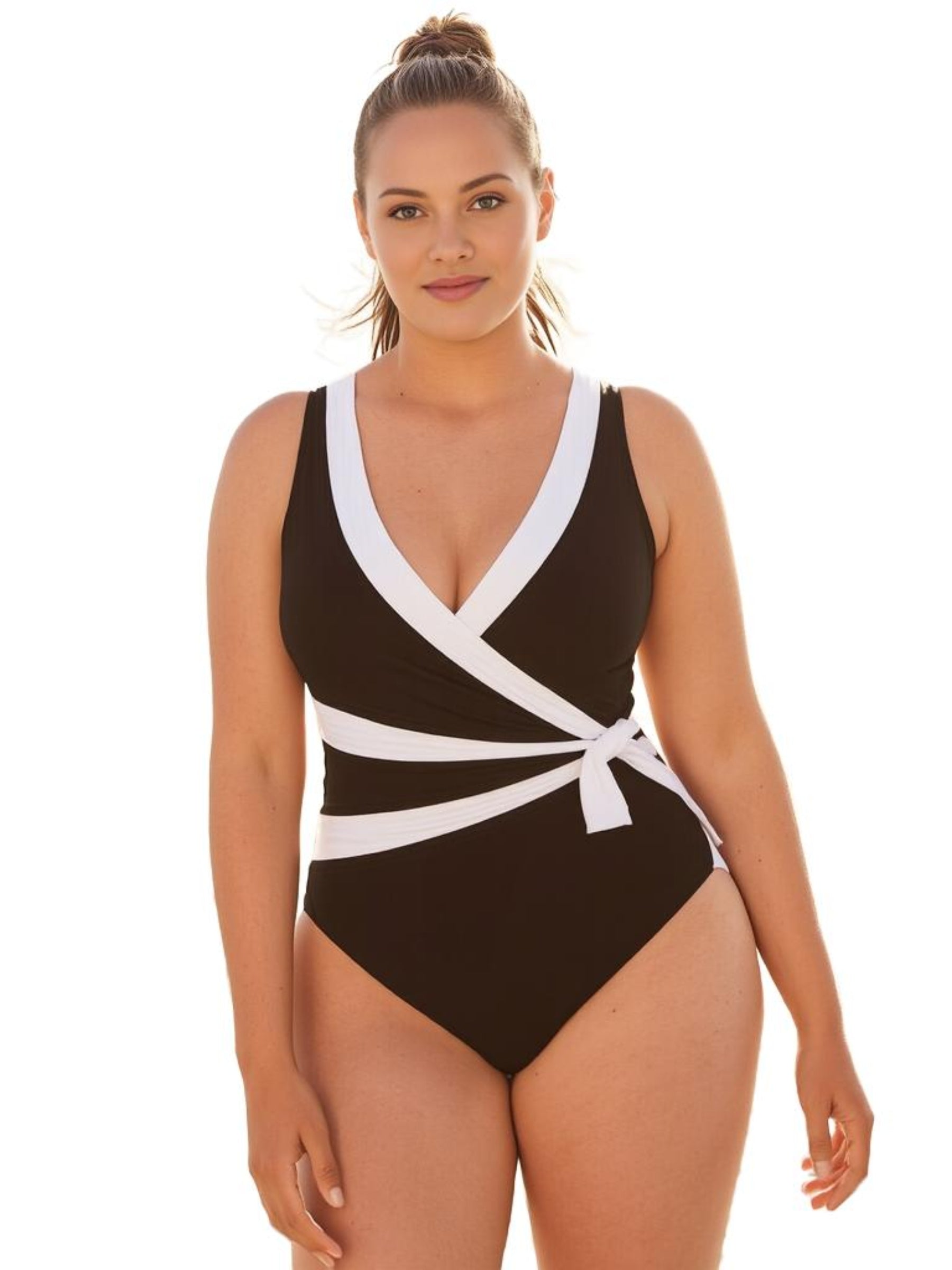 Maillot de Bain Heritage Taille Plus - Noir