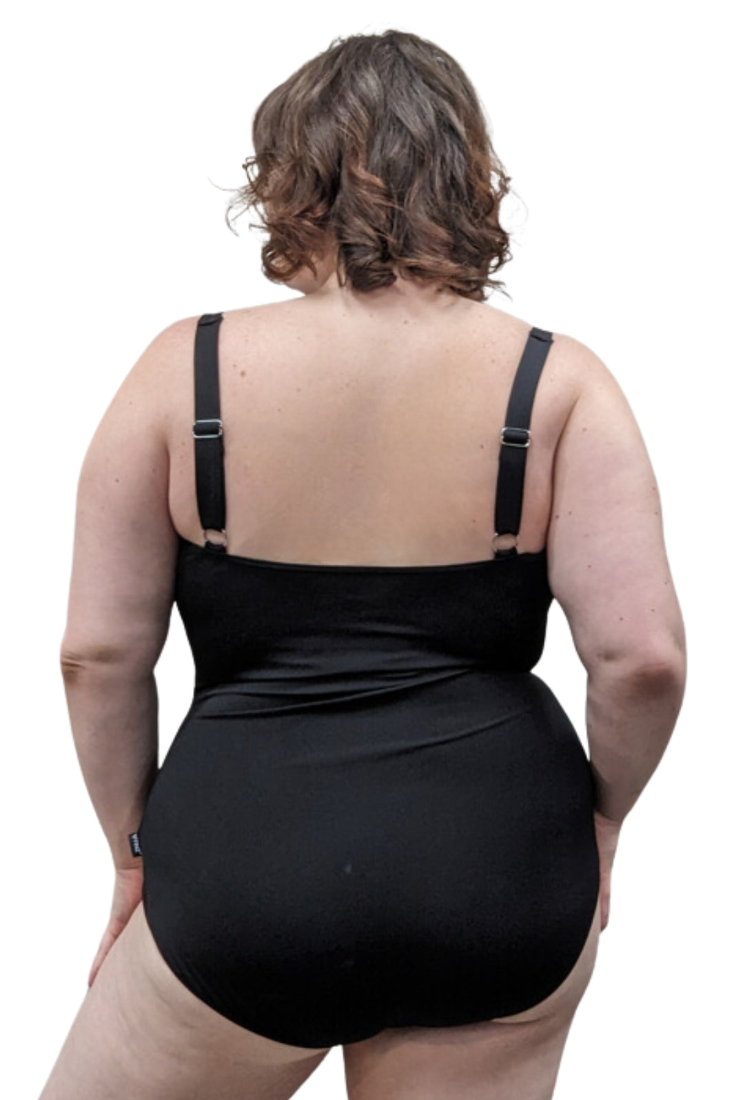 Maillot de Bain Devant Croisé Bonnet D Taille Plus (Noir) de Finz