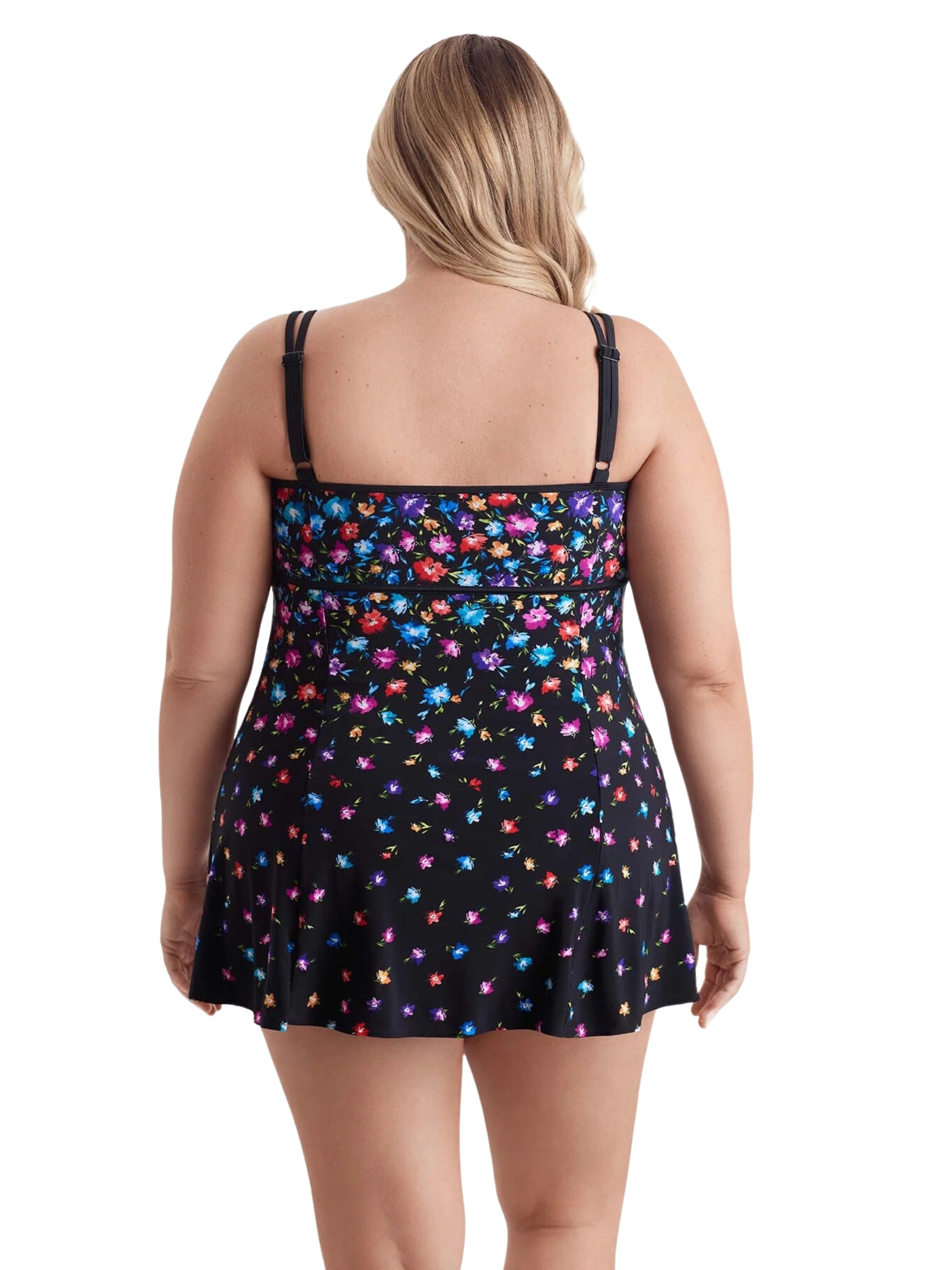 Maillot de Bain Robe Flower Trail Empire Princess Taille Plus (Multi) de Longitude