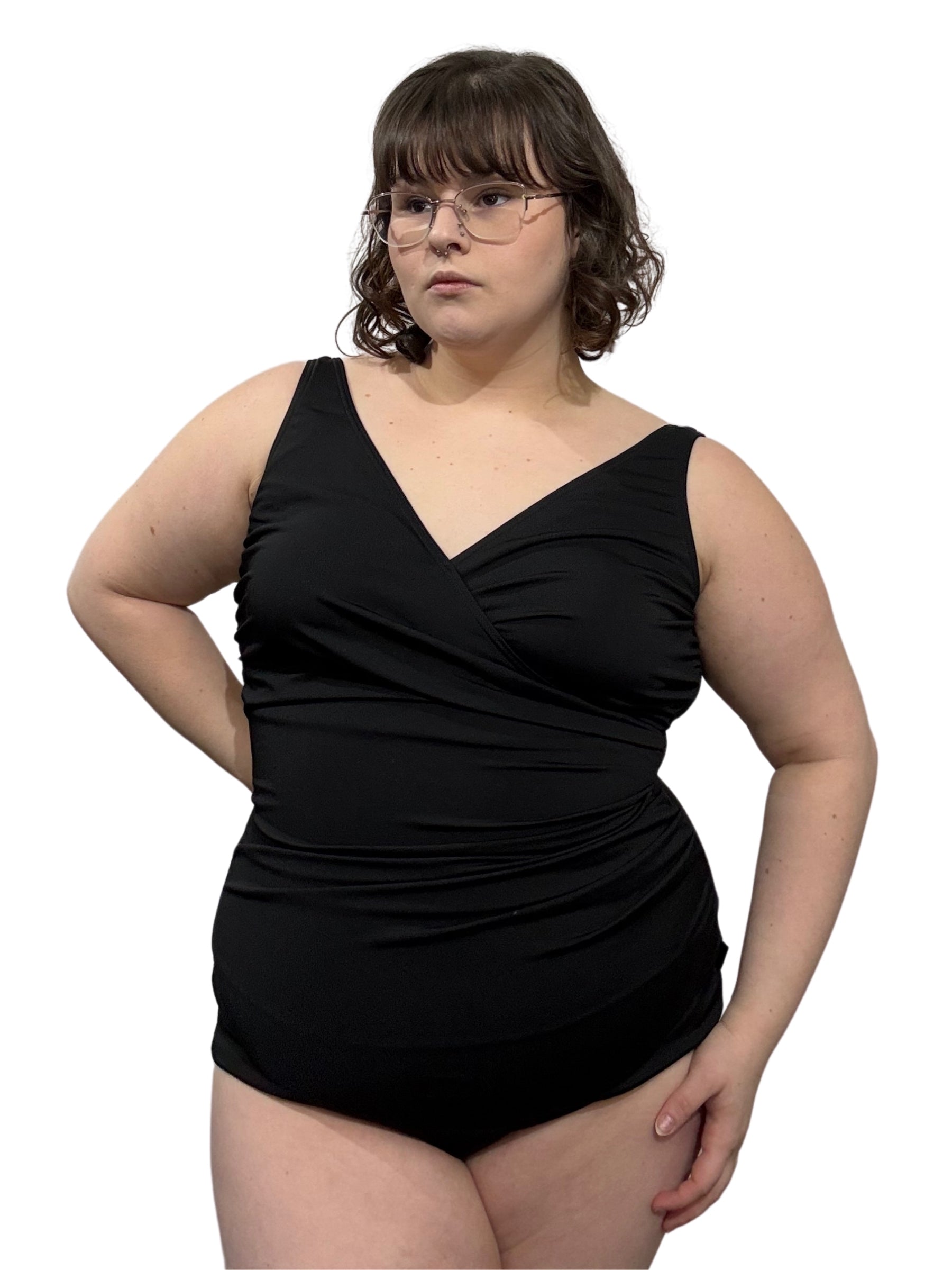 Maillot de Bain Sheath Taille Plus (Noir) de Finz