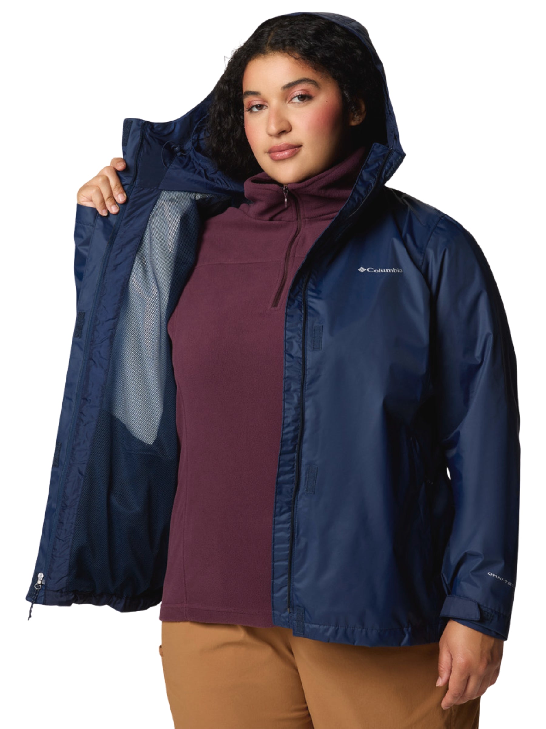 Arcadia II Plus Size Coat - Collegiate Navy
