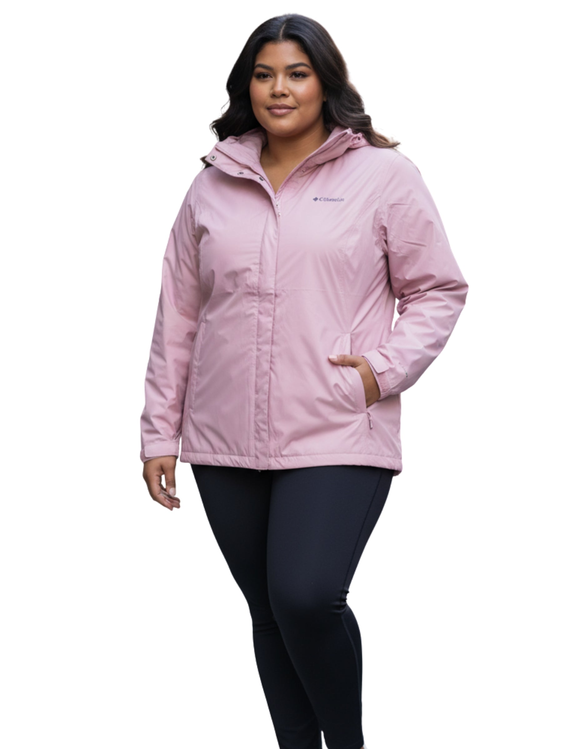 Arcadia II Plus Size Coat - Eraser Pink