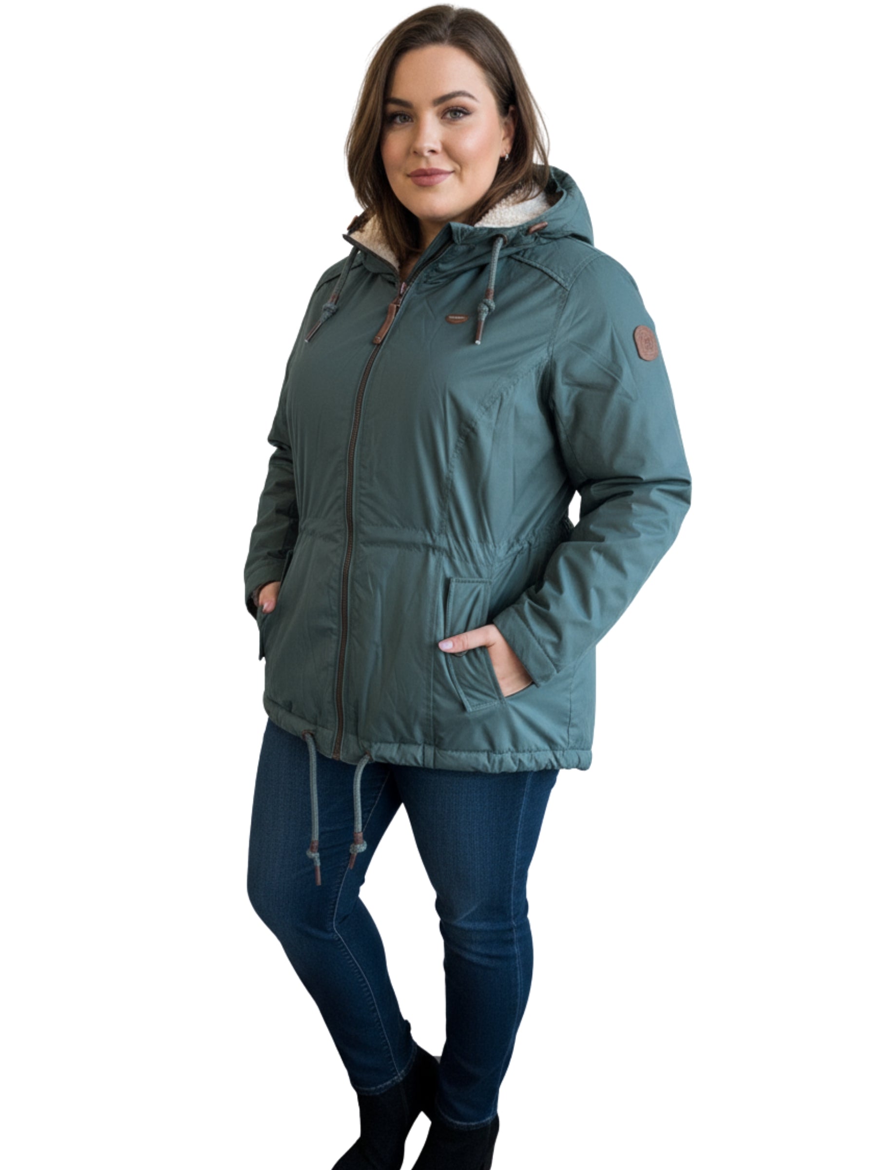 Manteau Dankka Taille Plus - Pine Green