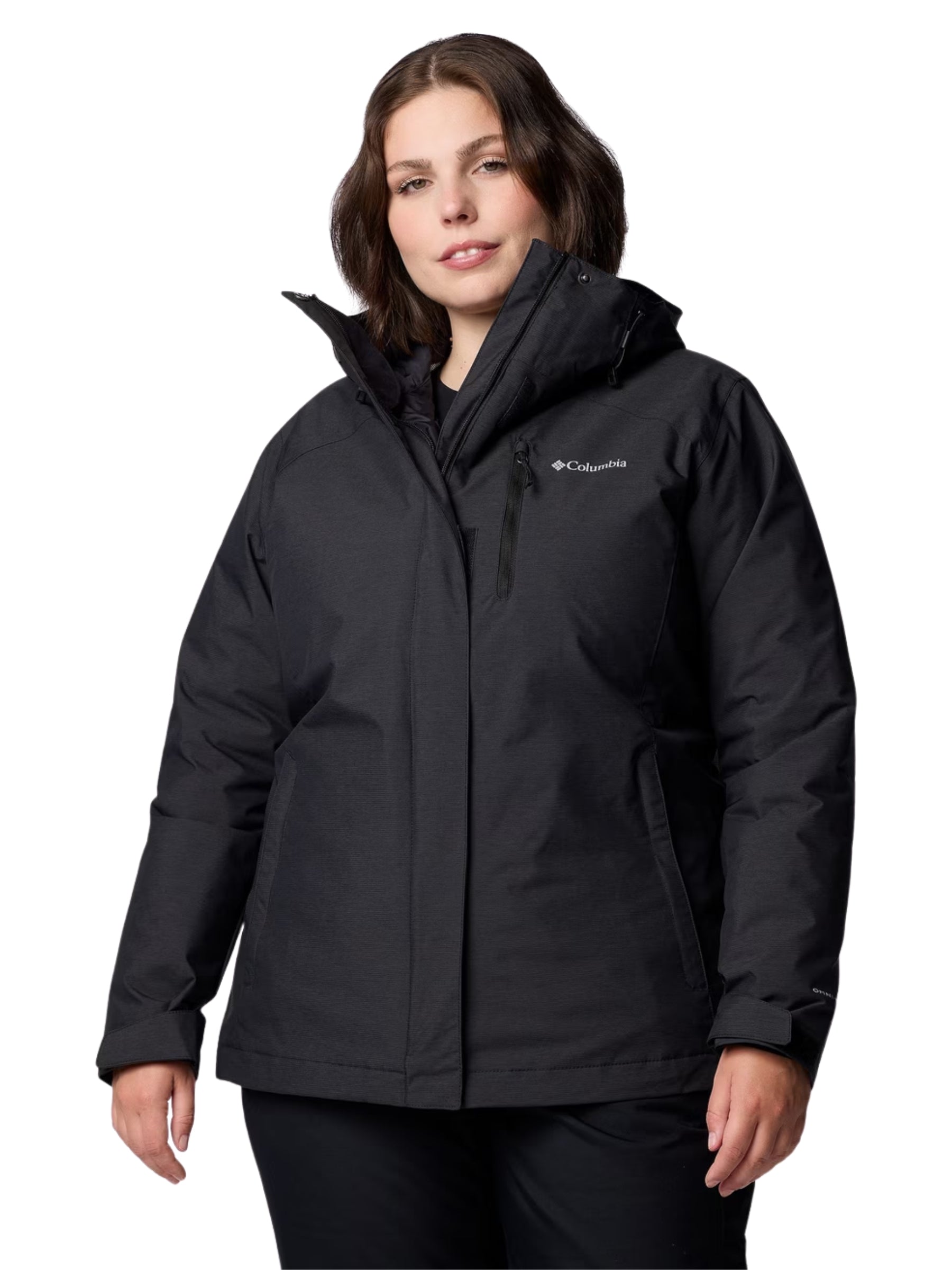 Whirlibird Interchangeable Coat V Plus Size - Black