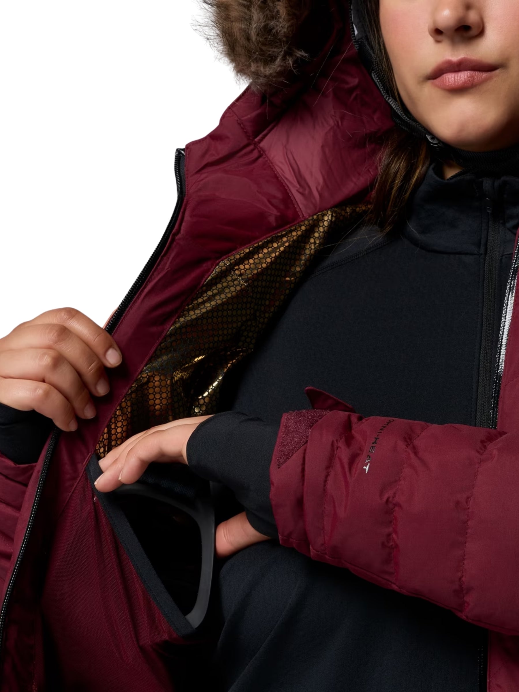 Bird Mountain III Insulated Jacket Plus Size - Rich Wine