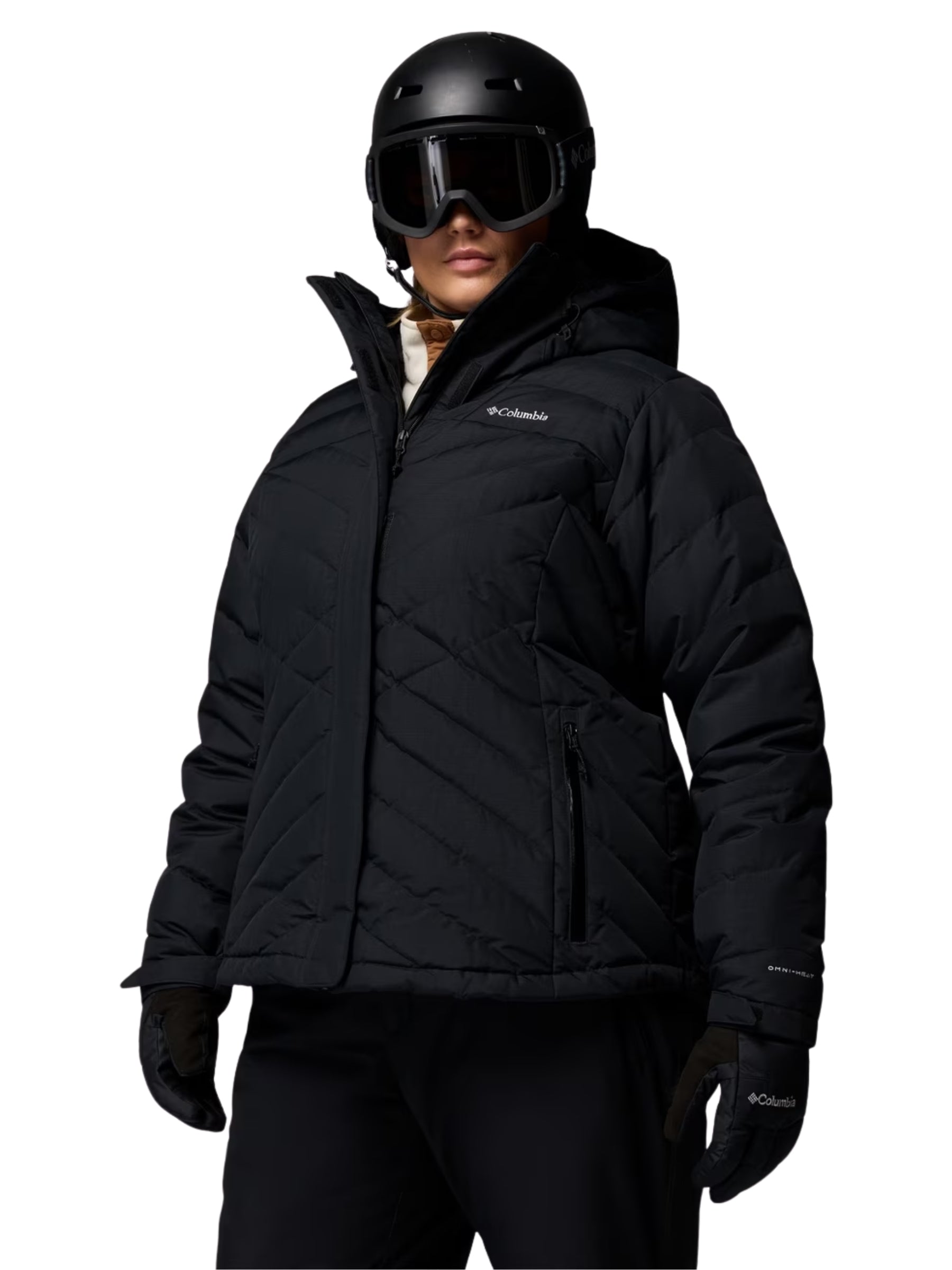 Lay D Down V Plus Size Coat - Black