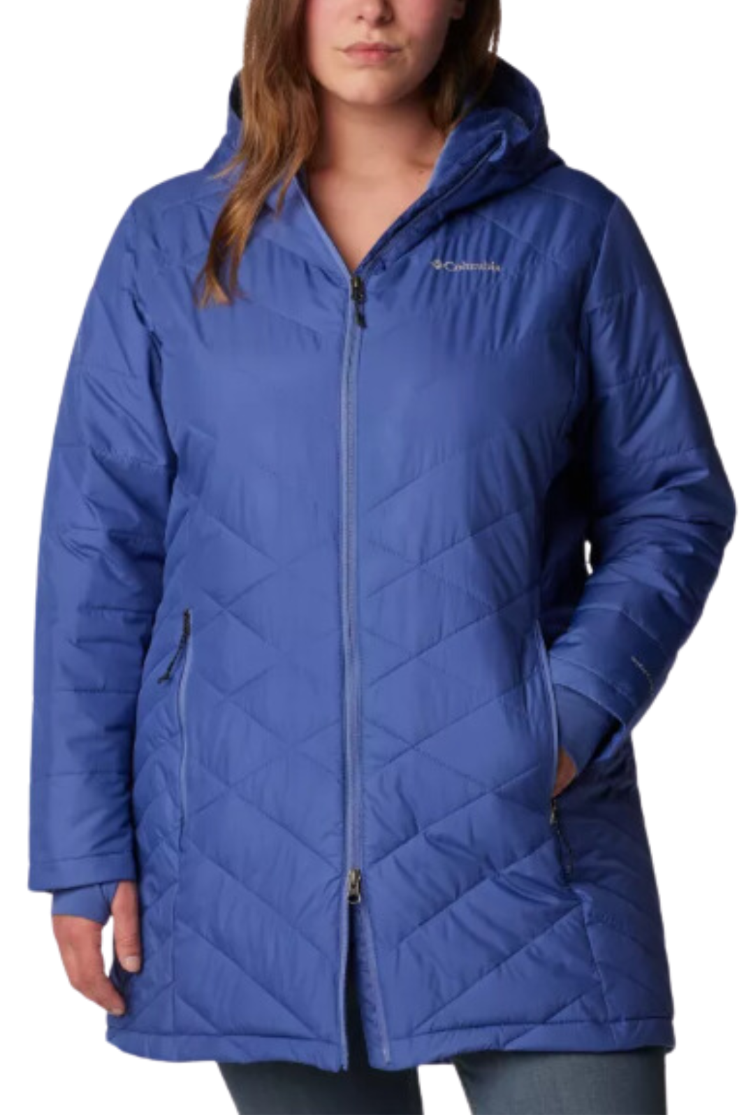 Heavenly Plus Size Hooded Long Jacket from Columbia
