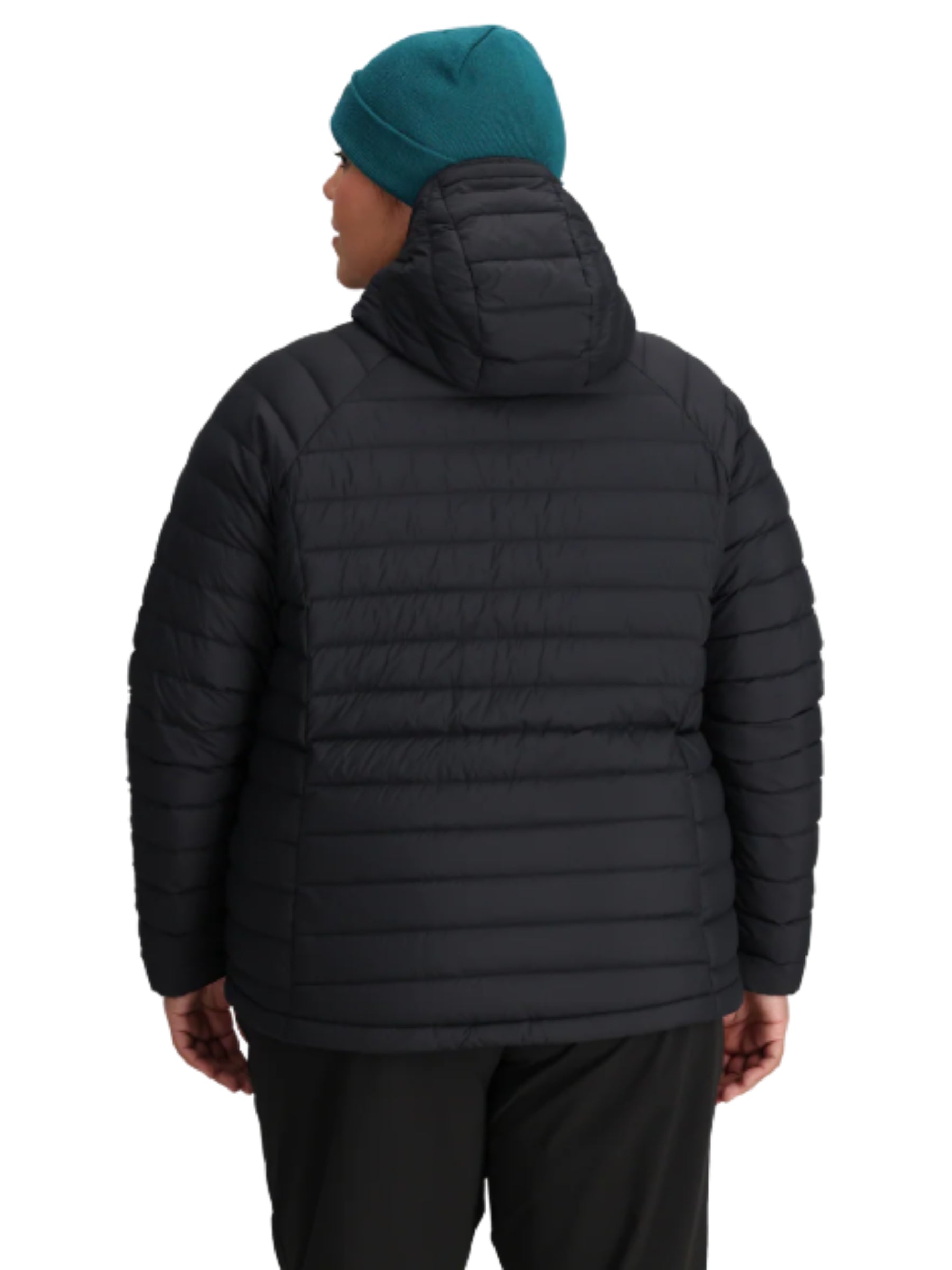Transcendent Plus Size Down Coat - Black