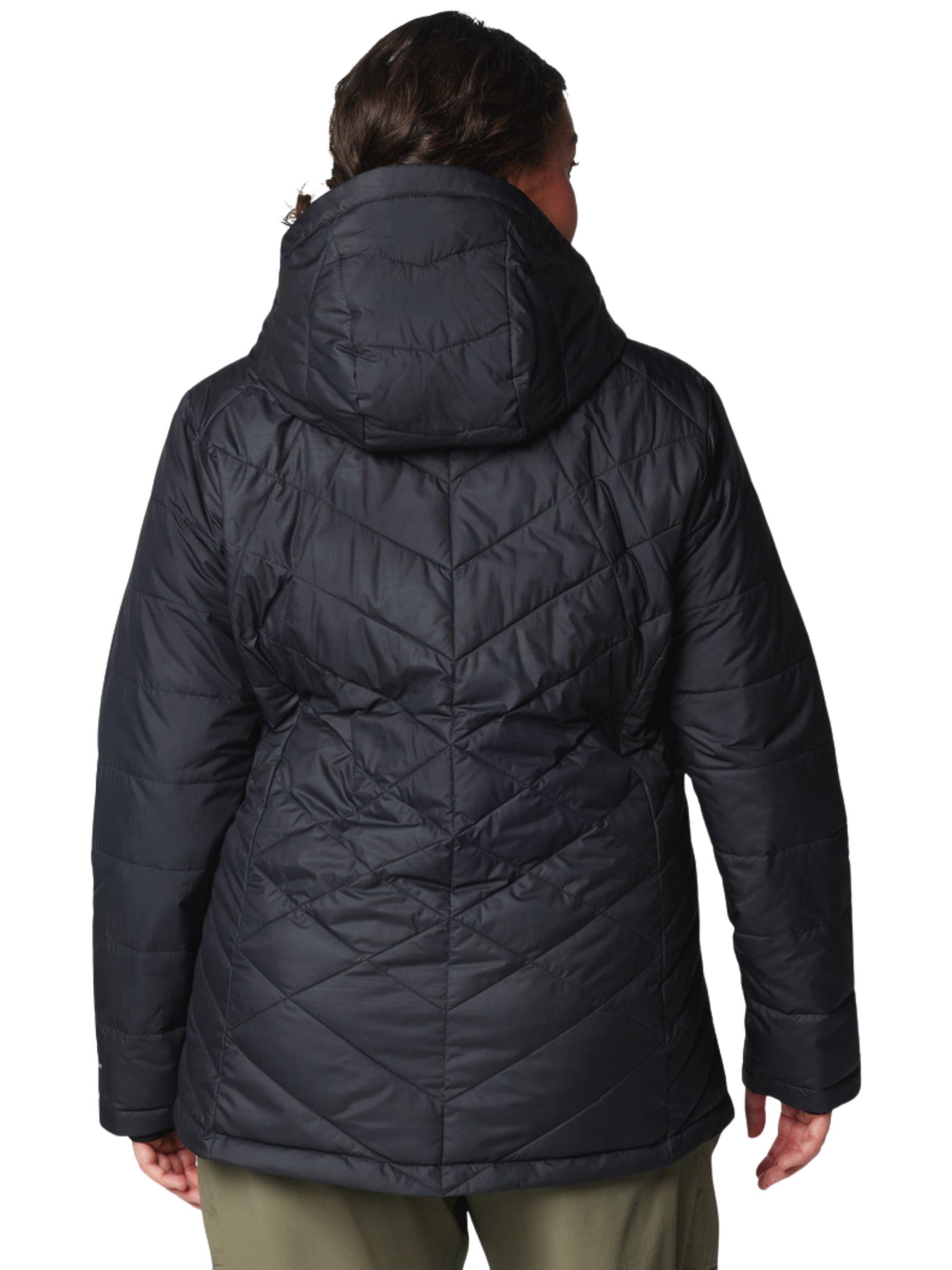 Heavenly Plus Size Hooded Coat - Black