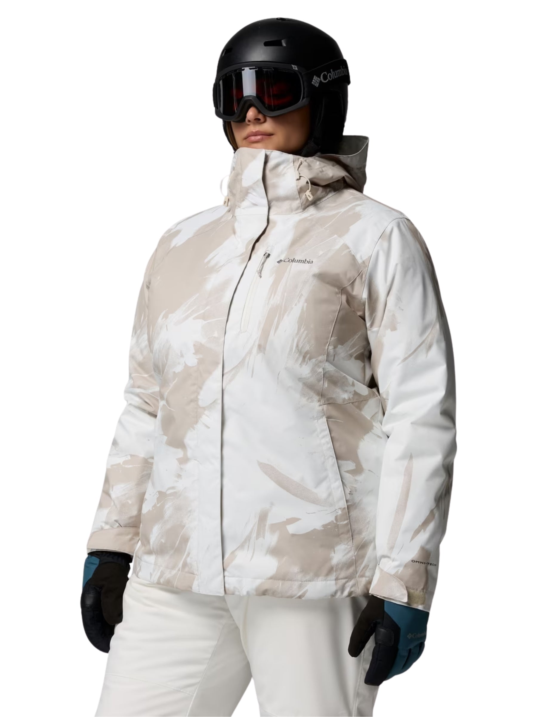 Manteau à Imprimé Interchangeable Whirlibird V Taille Plus - Dark Stone Snowflight