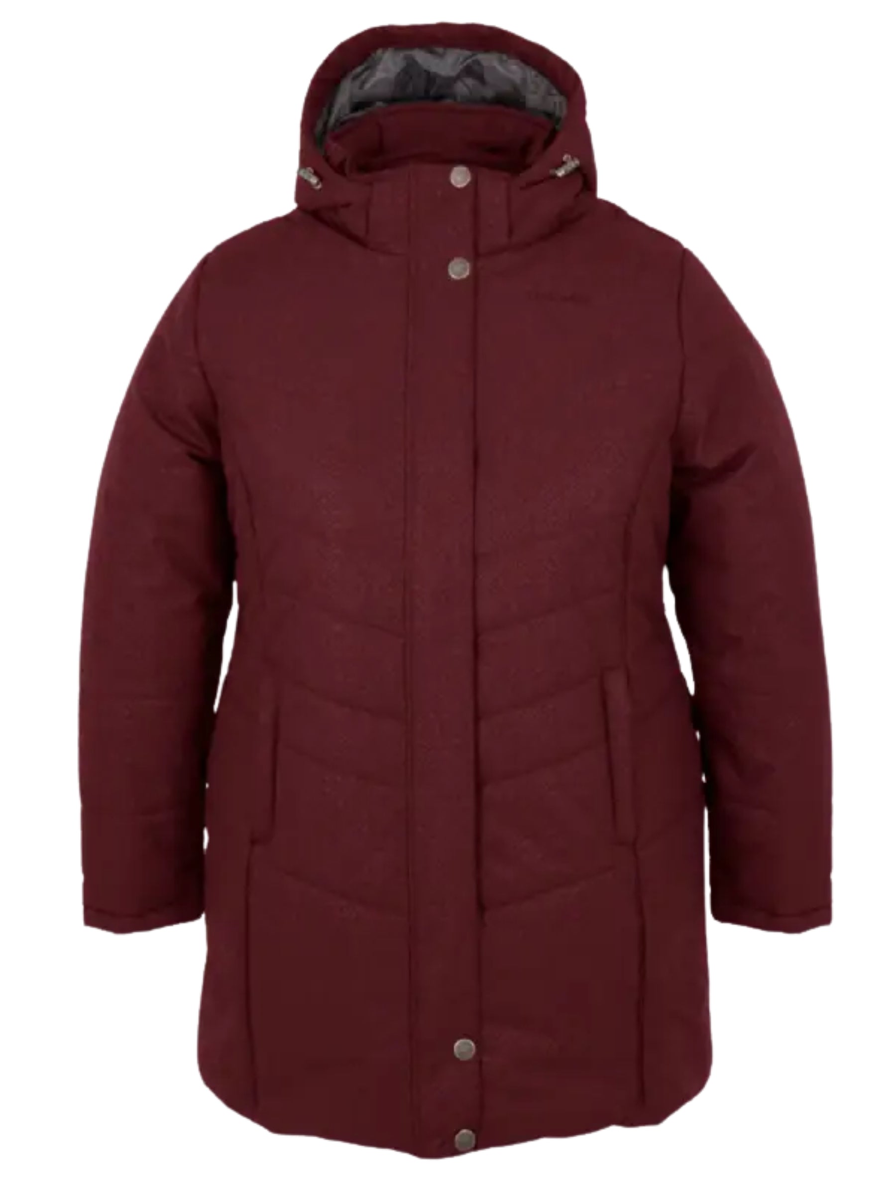 Manteau d'Hiver Vogue Taille Plus - Cabernet