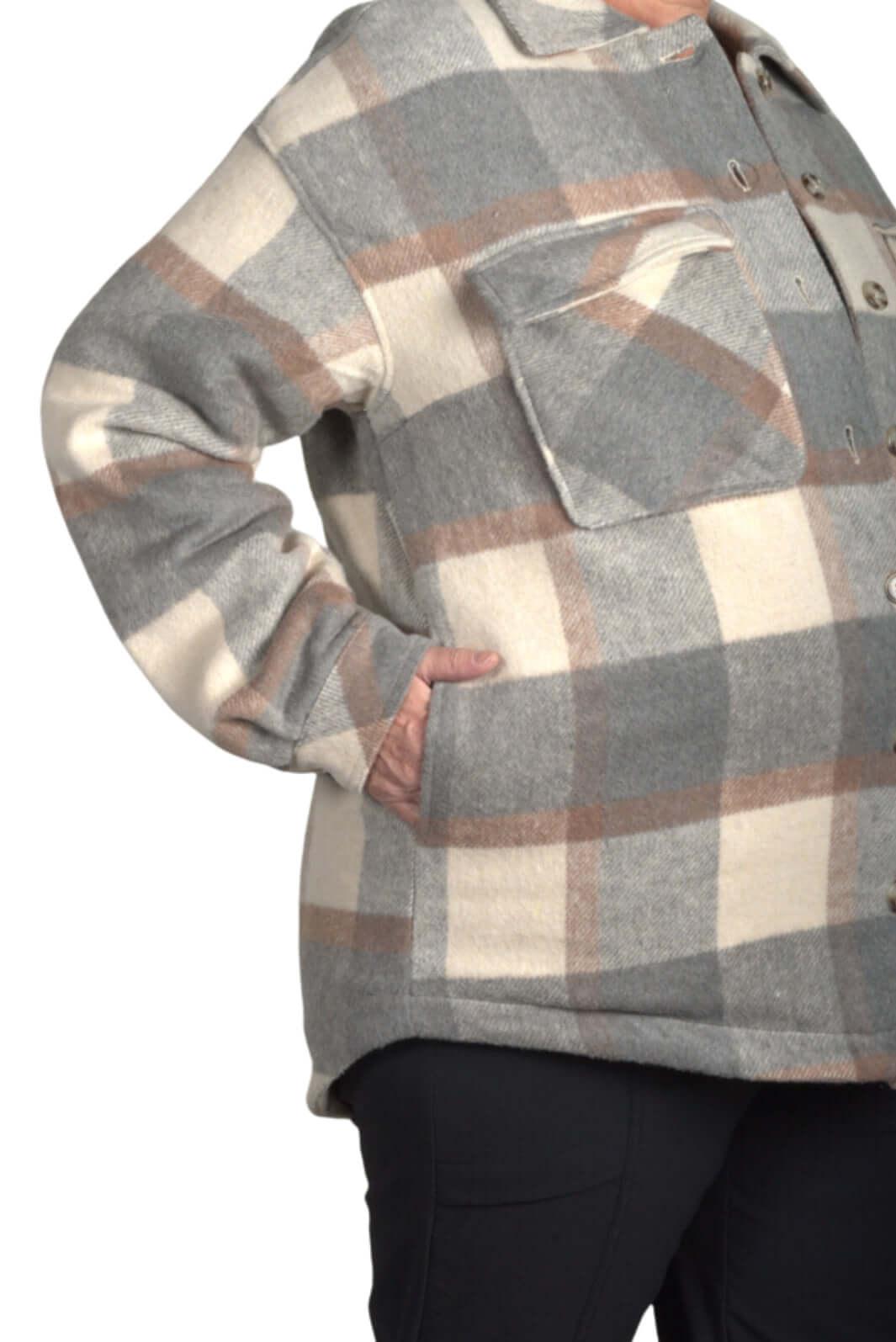 Manteau Boutonné Bromont Taille Plus de Sportive Plus