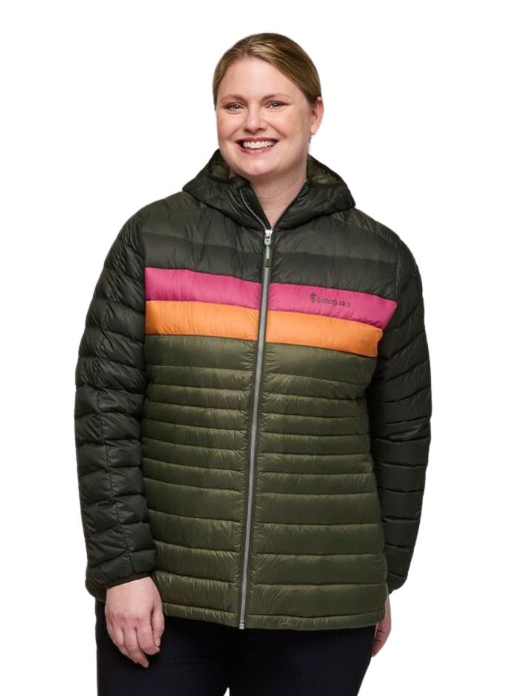 Veste Isolée en Duvet à Capuchon Fuego Down Taille Plus (Woods & Fatigue) de Cotopaxi