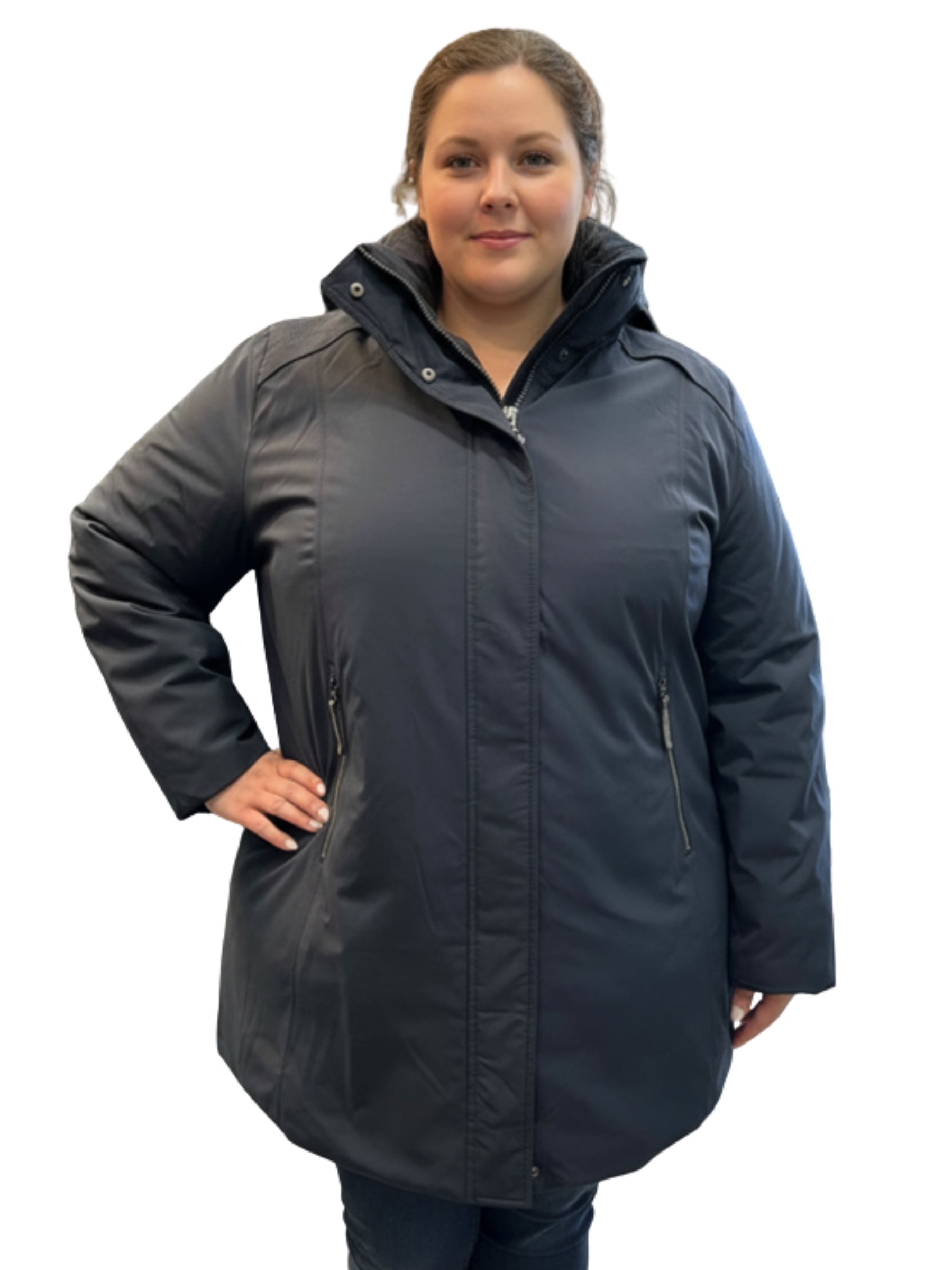 Manteau Mynthe Taille Plus - Navy