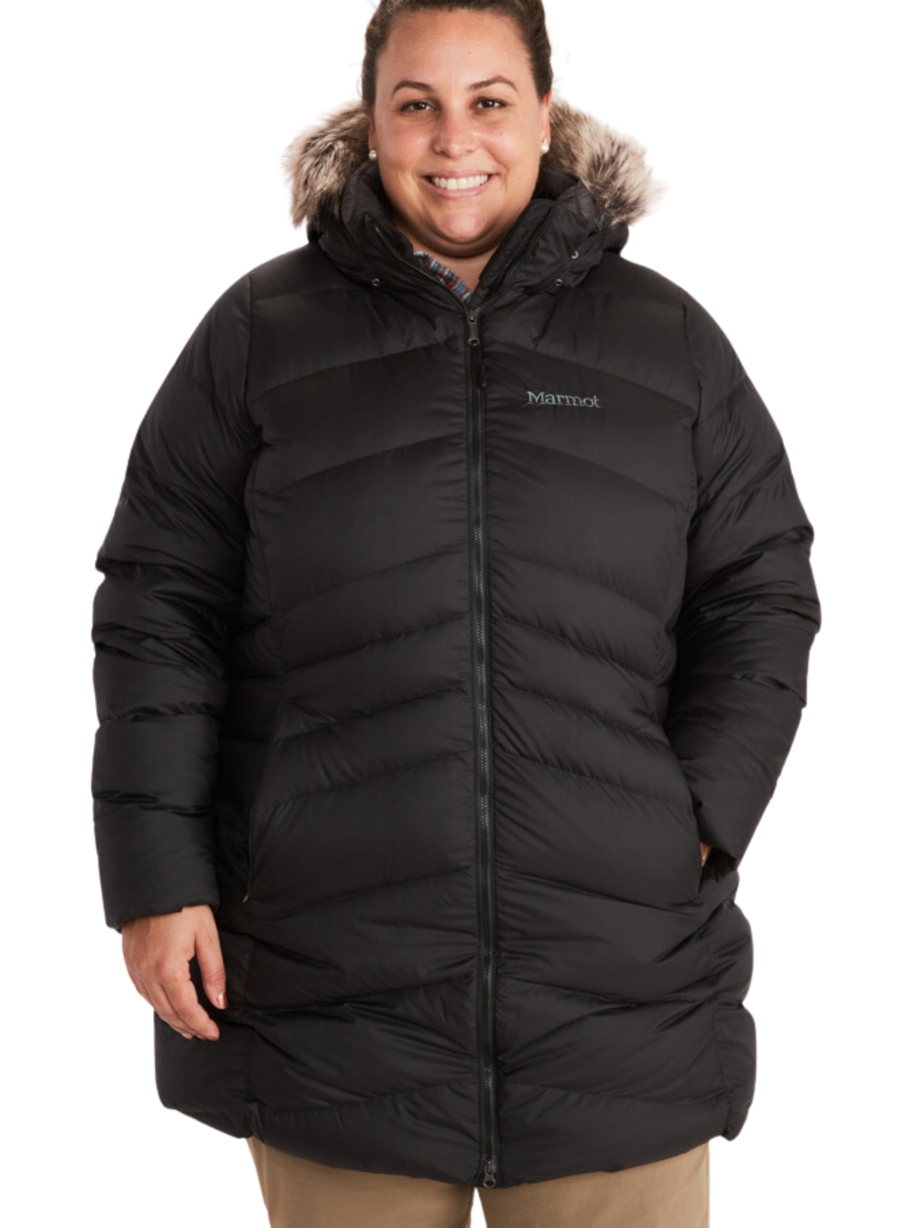 Manteau d'Hiver Montréal Taille Plus (Noir) de Marmot