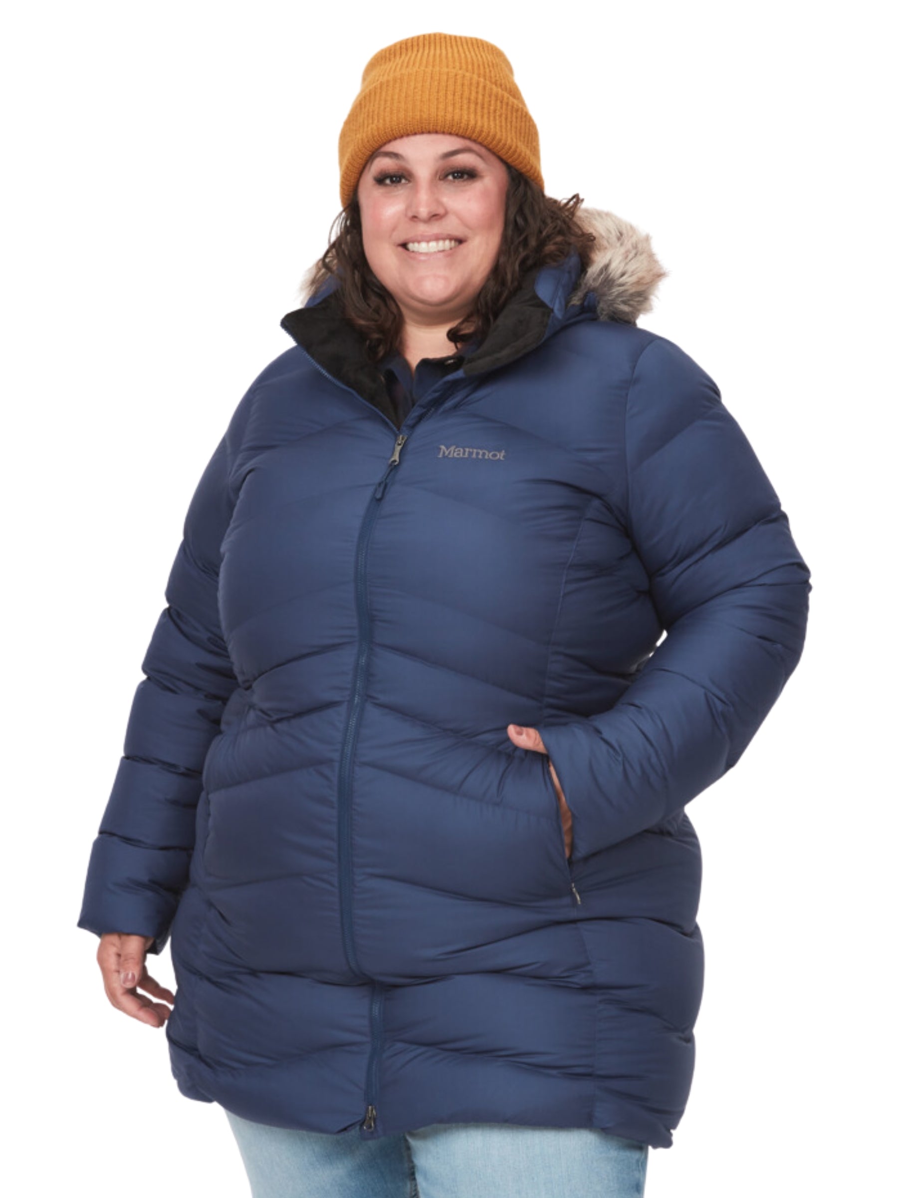 Manteau d'Hiver Montréal Taille Plus (Marine) de Marmot