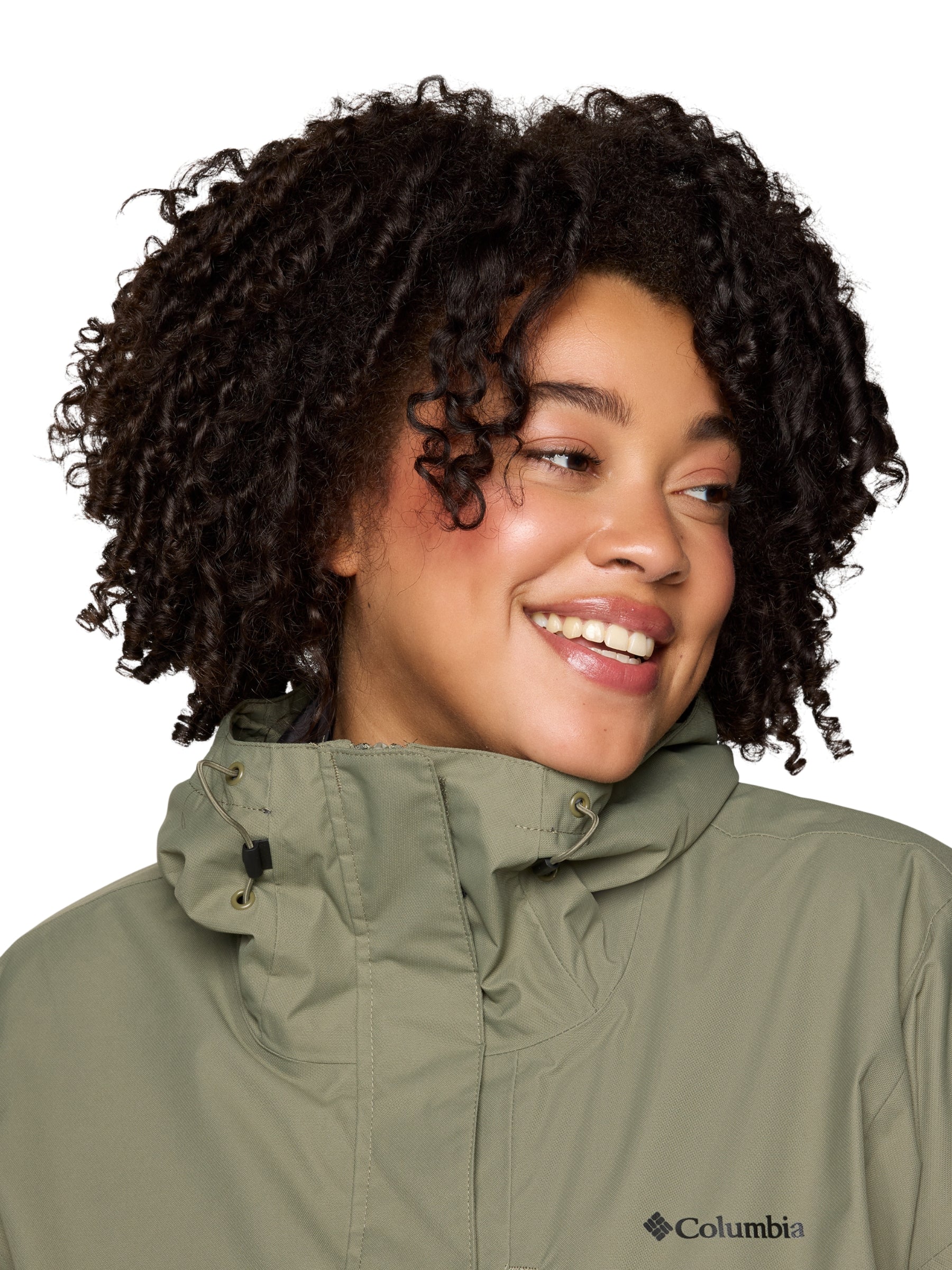 Hikebound II Plus Size Hooded Jacket - Stone Green