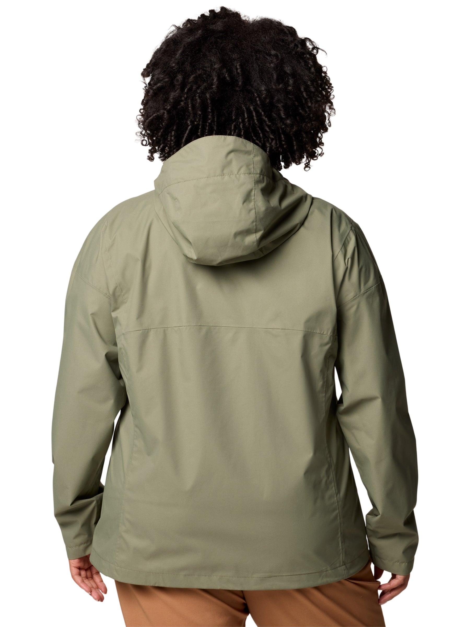 Hikebound II Plus Size Hooded Jacket - Stone Green