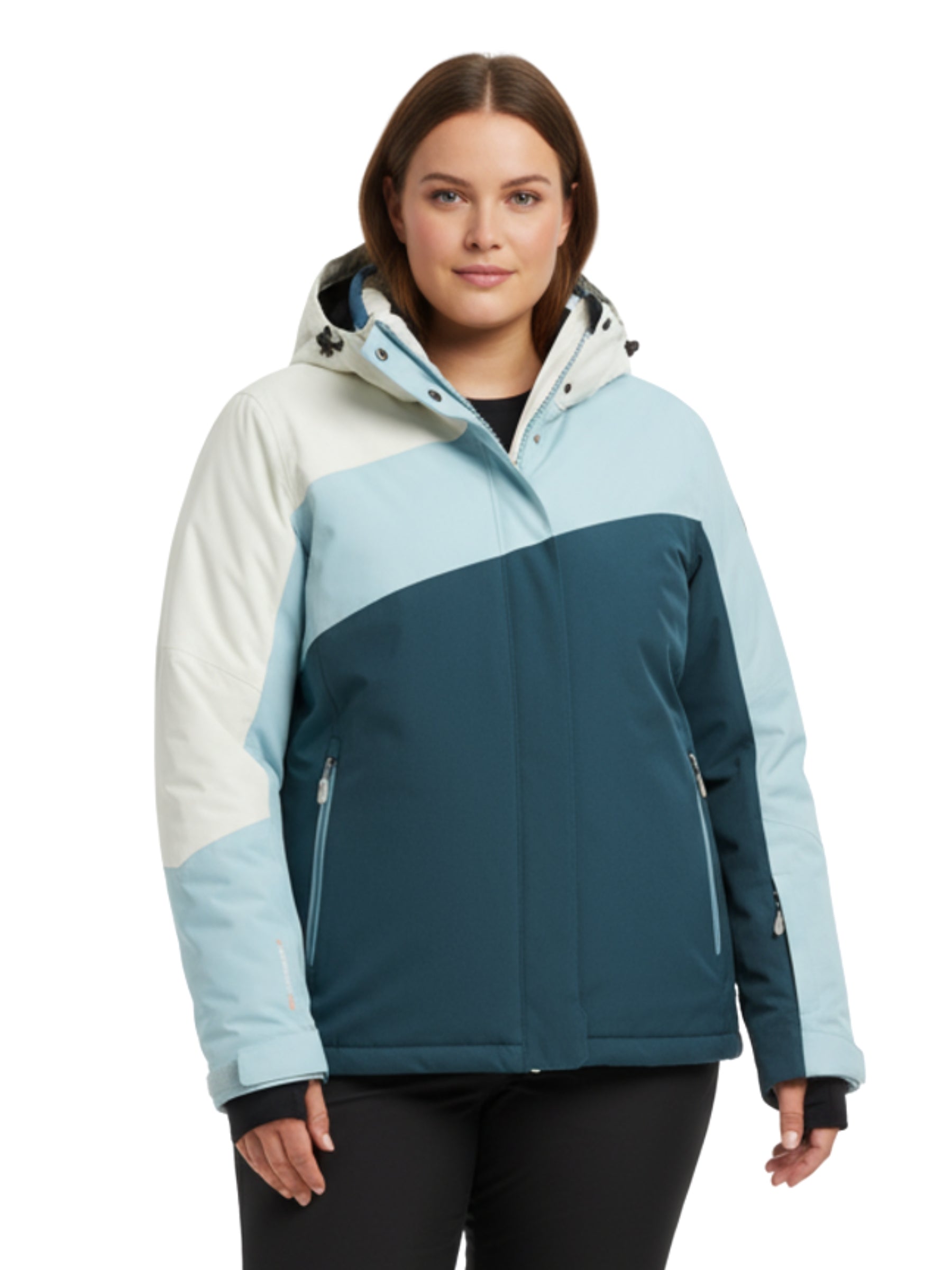 Manteau de Ski KSW 26 Taille Plus - Light Ice Blue