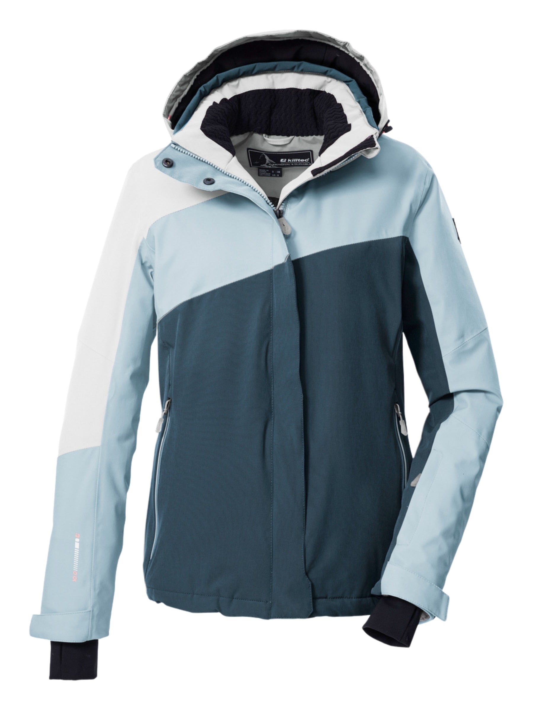 KSW 26 Plus Size Ski Jacket - Light Ice Blue