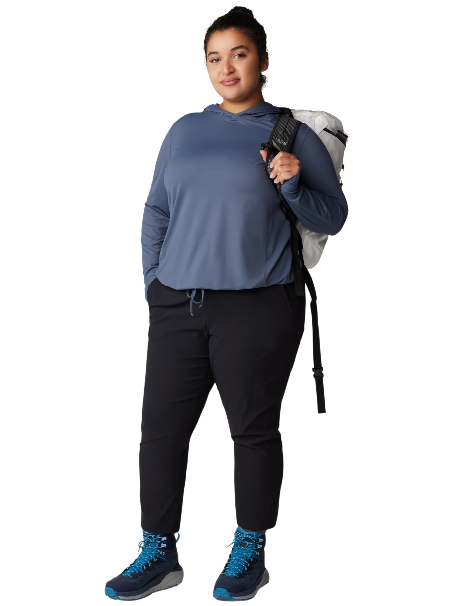 Pantalon Longueur Cheville Dynama Taille Plus - Noir