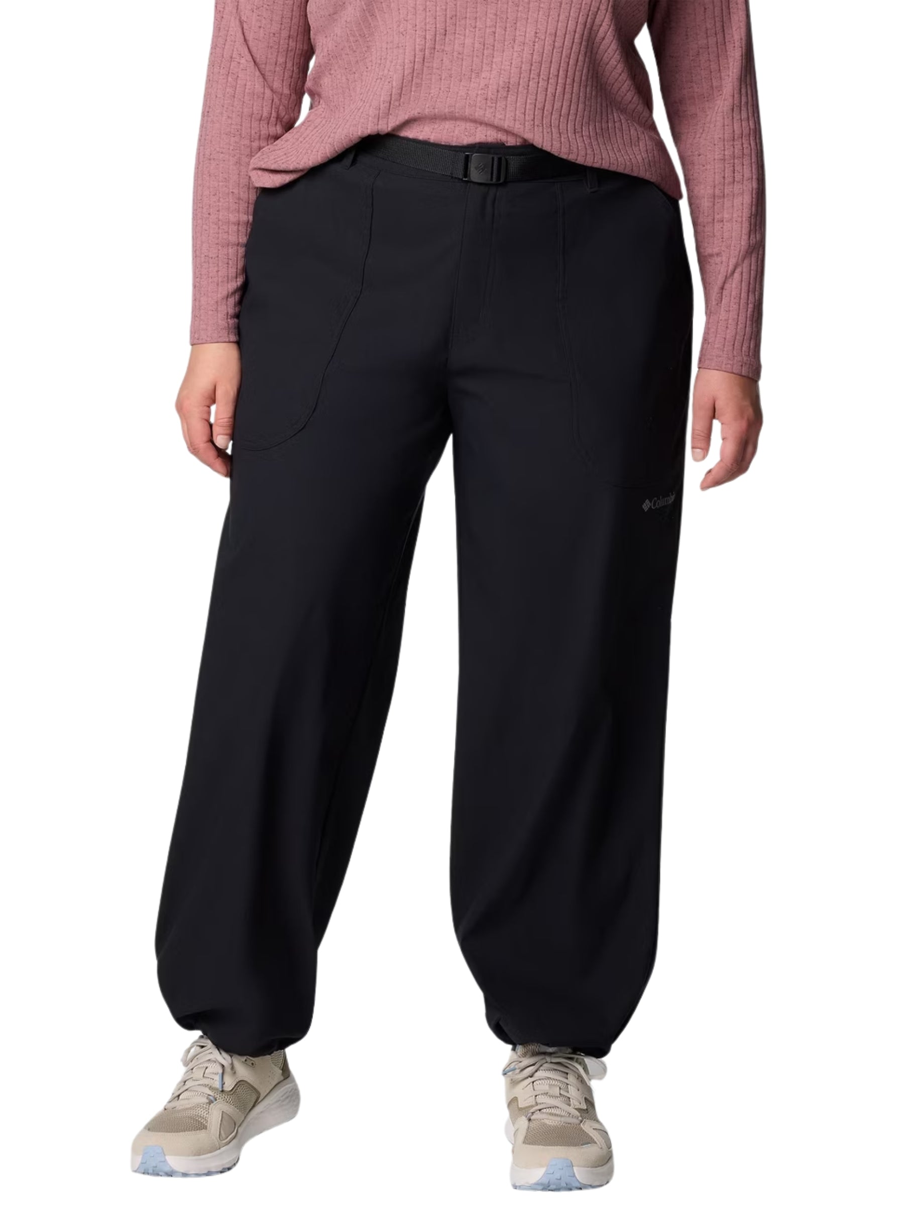 Pantalon en Nylon Brea Falls Taille Plus - Noir