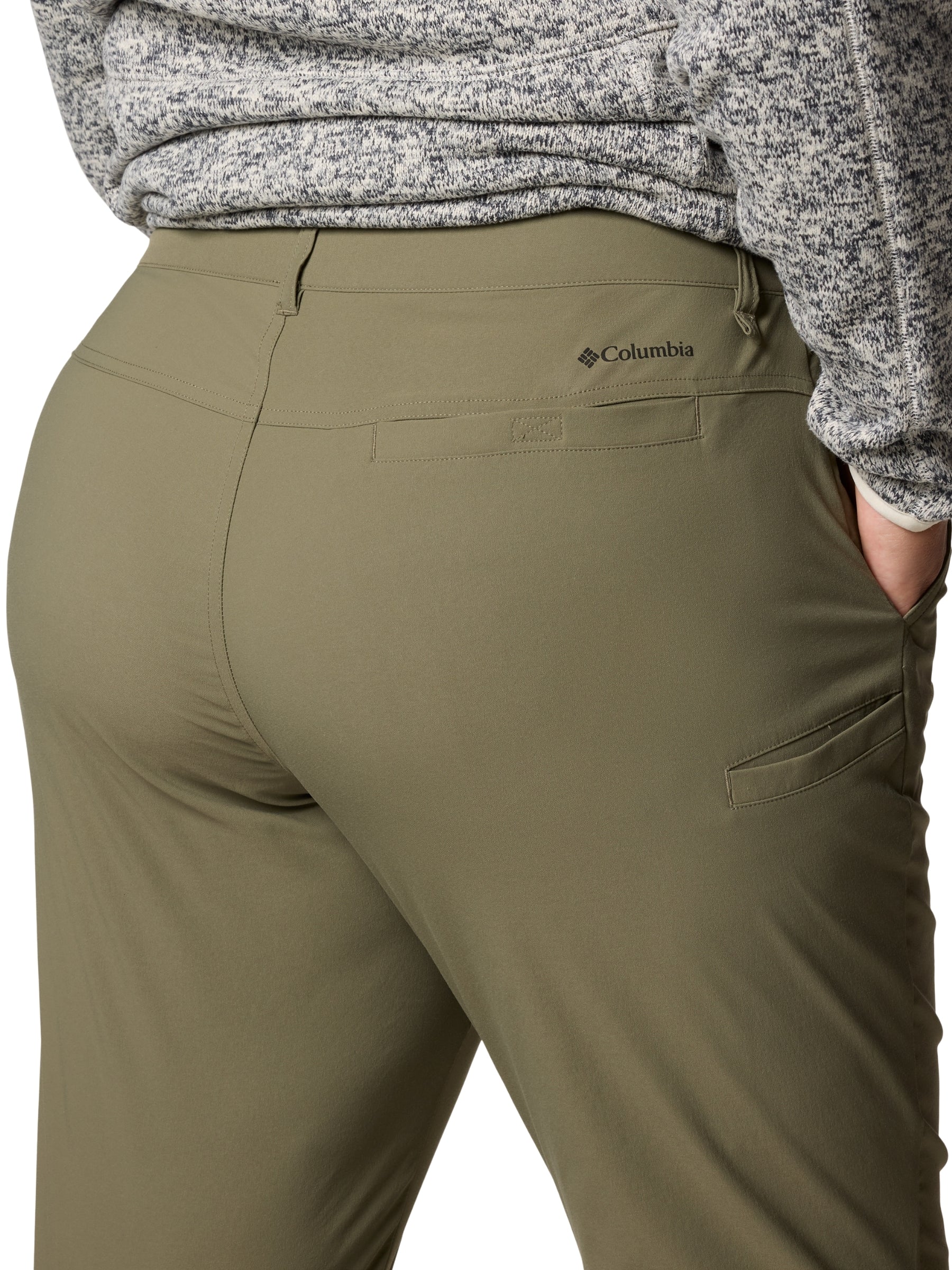 Leslie Falls II Plus Size Pants - Stone Green