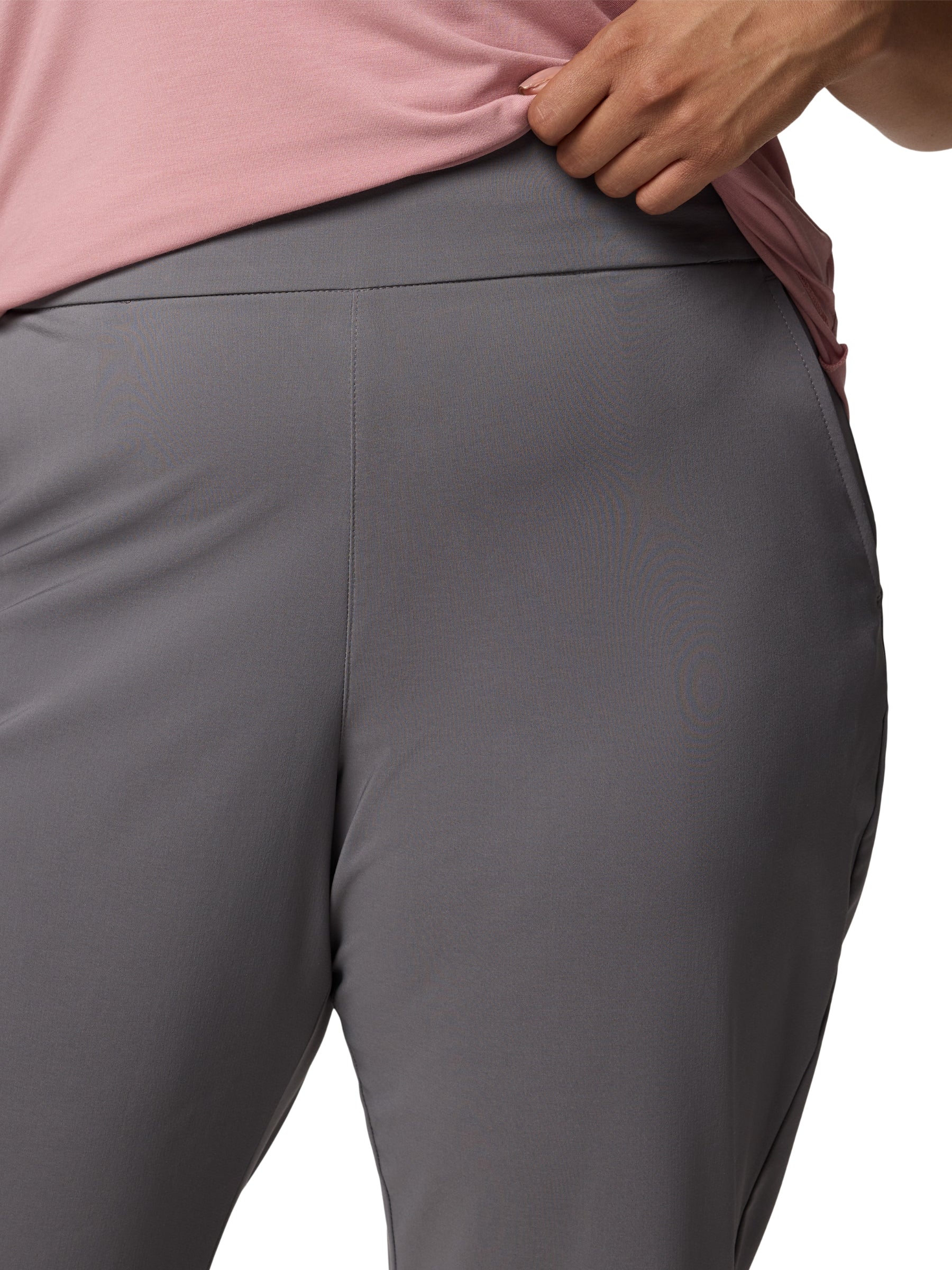 All Seasons Plus Size Pull-On Pants - City Grey