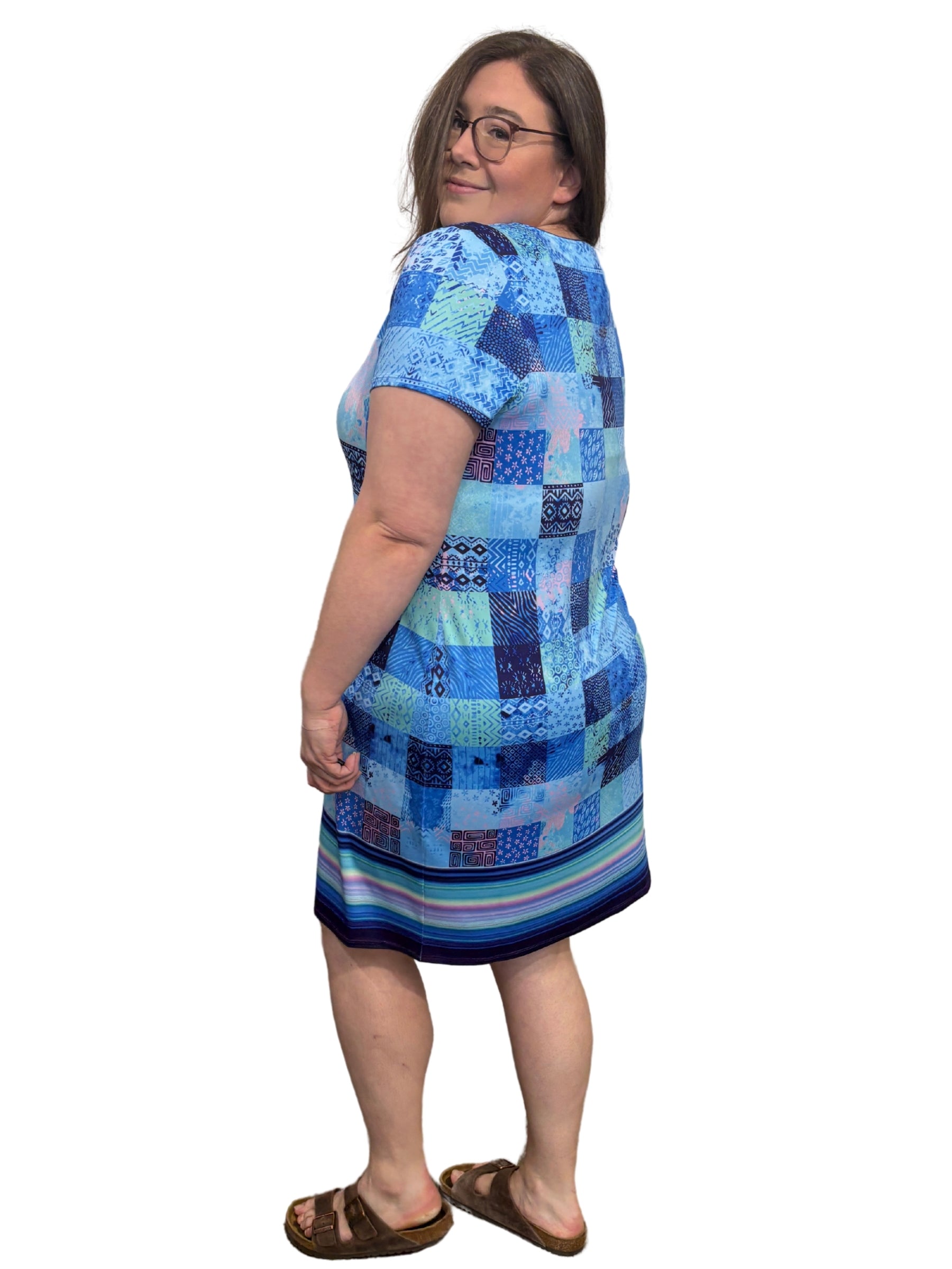 Mason Resort Plus Size Dress - Blue