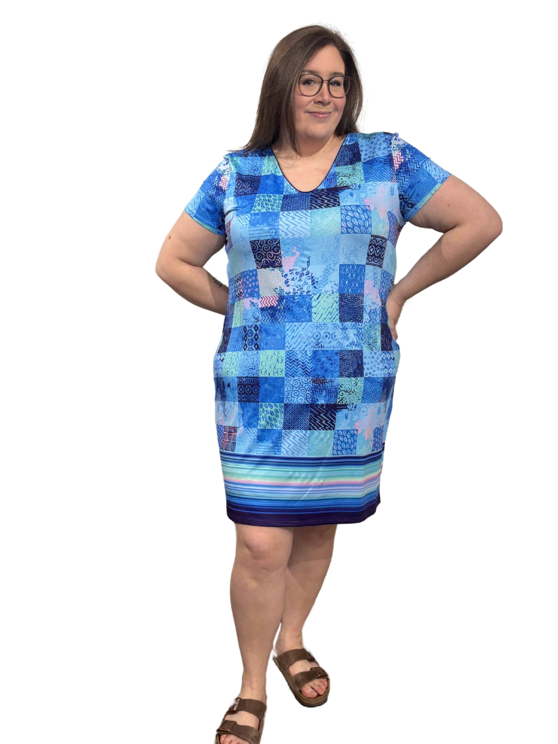 Robe Mason Resort Taille Plus - Bleu