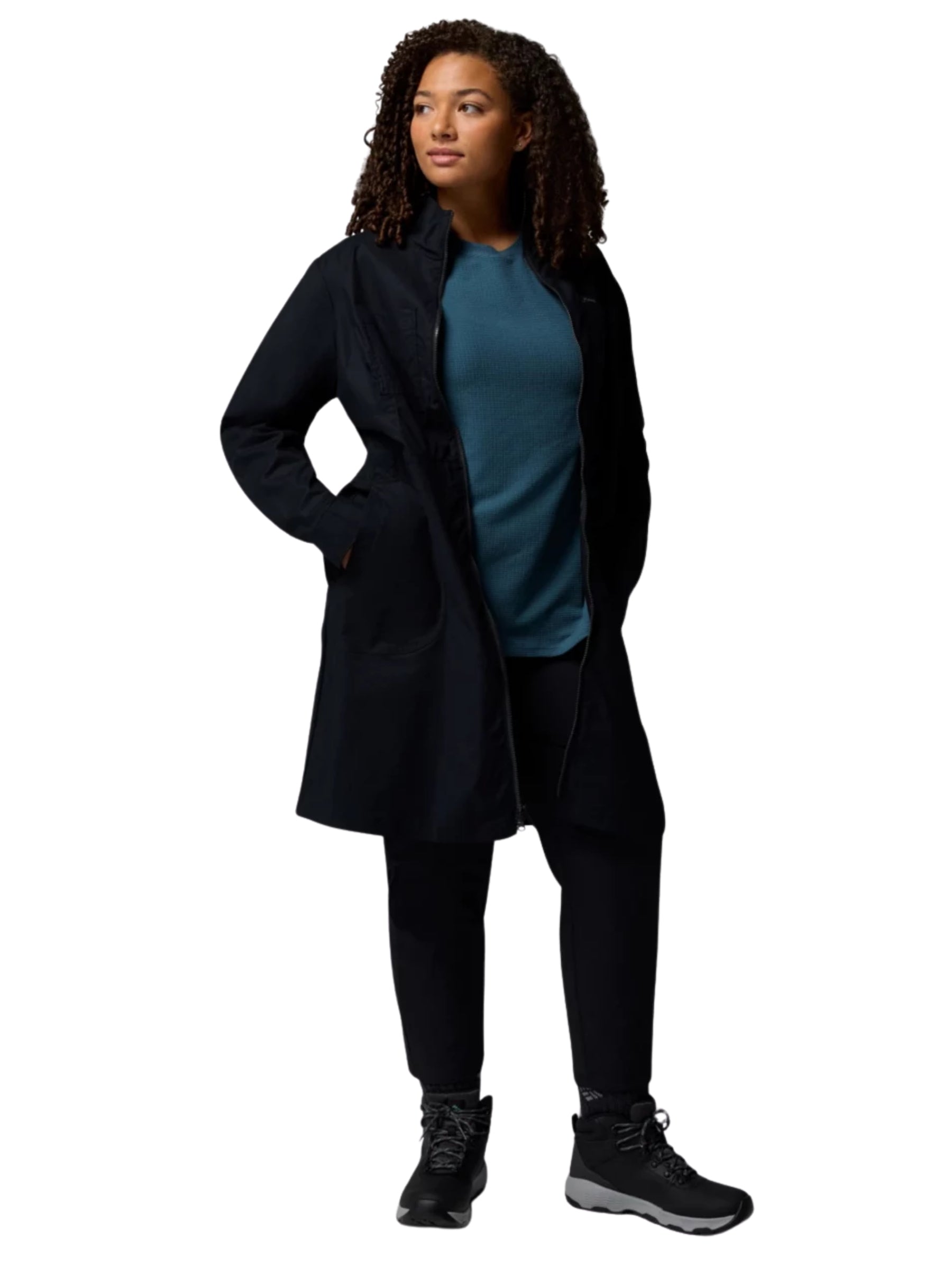 Robe Brea Falls Taille Plus - Noir