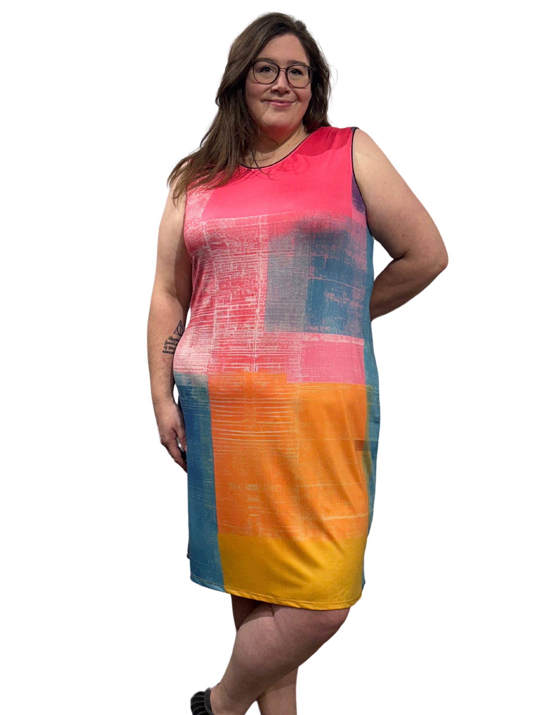 Miss Versa Plus Size Fany Resort Dress (Multi)
