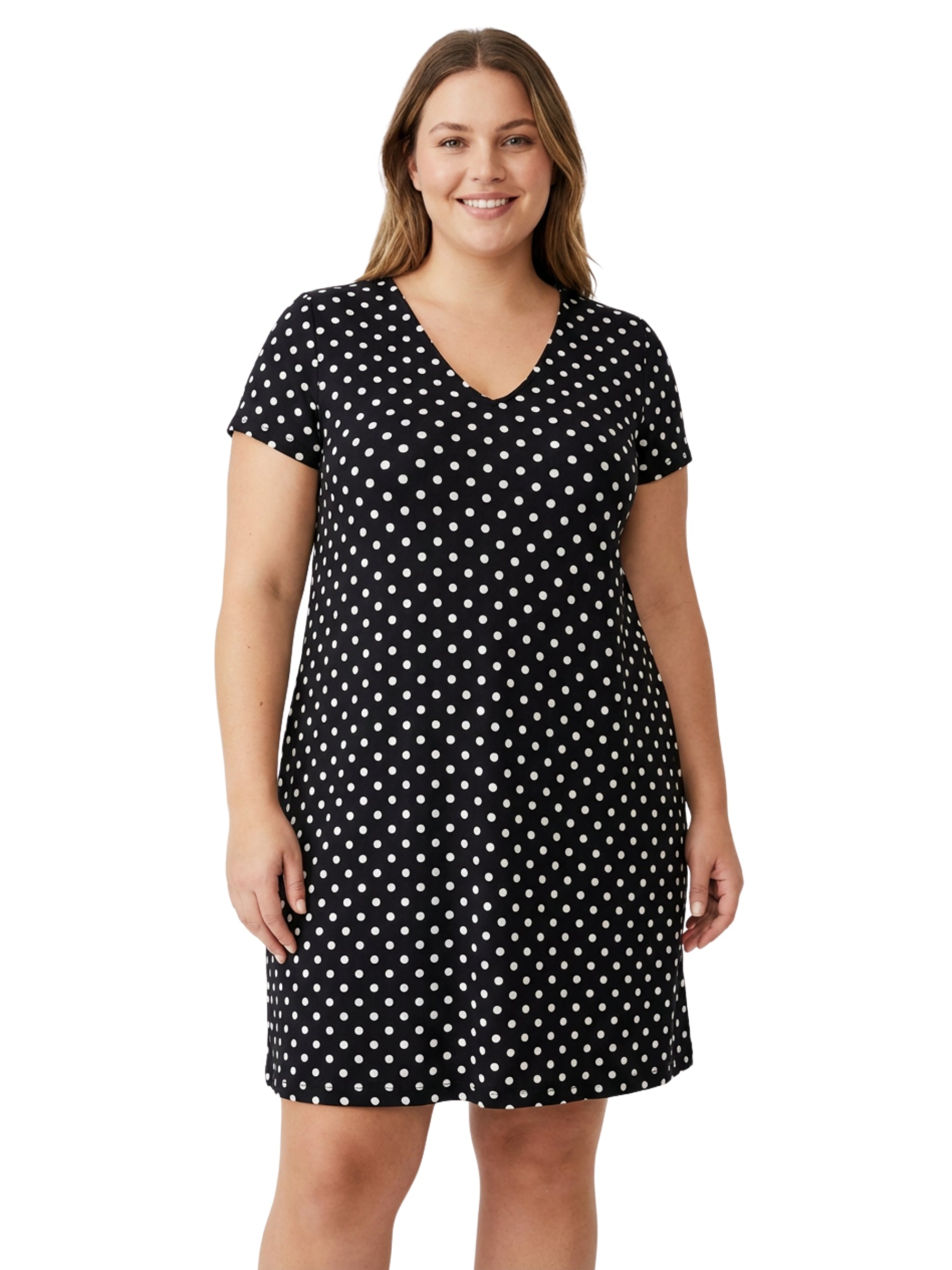 Vivian Plus Size Dress - Black