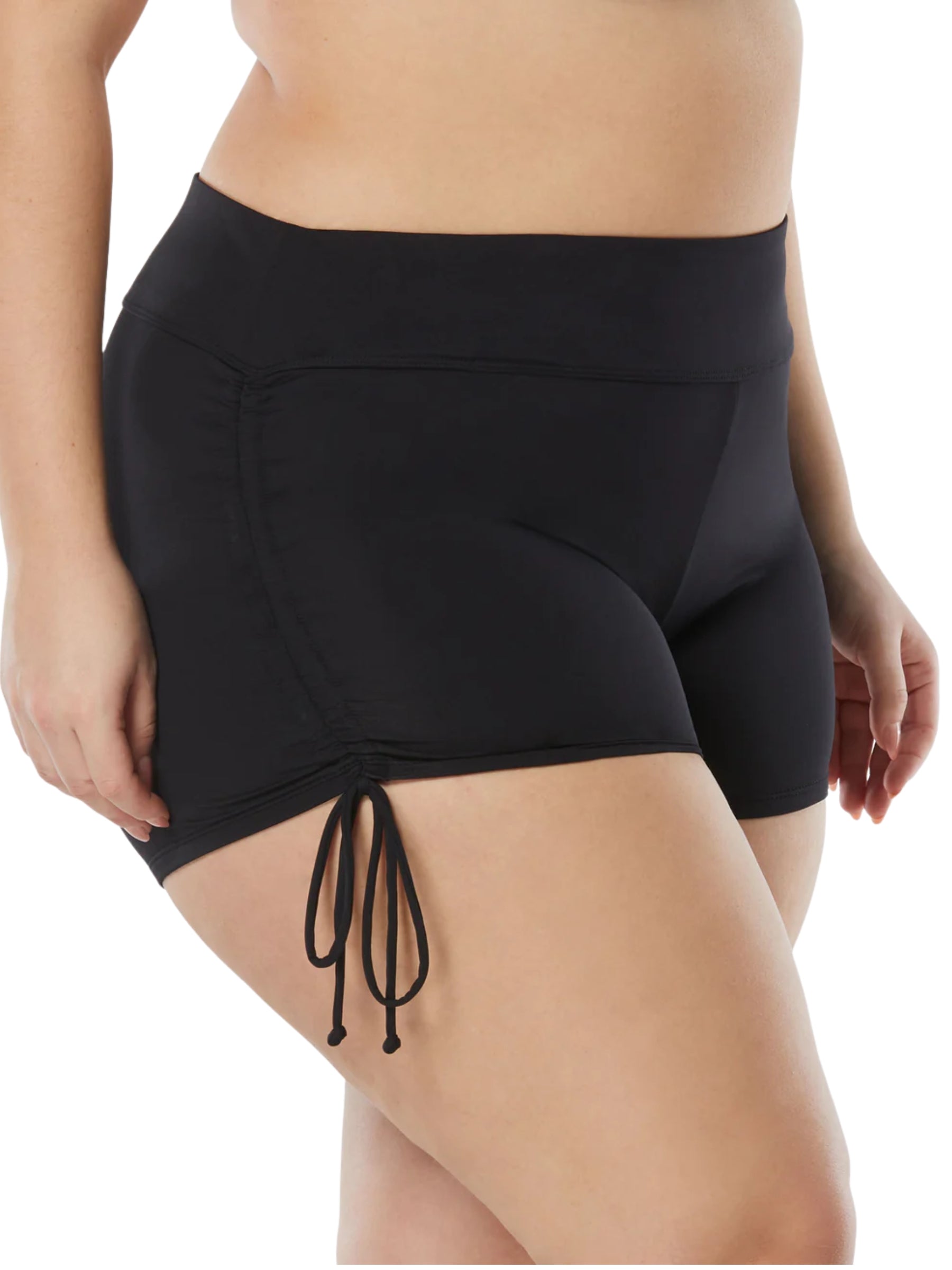 Short Blake Side Tie Taille Plus - Noir