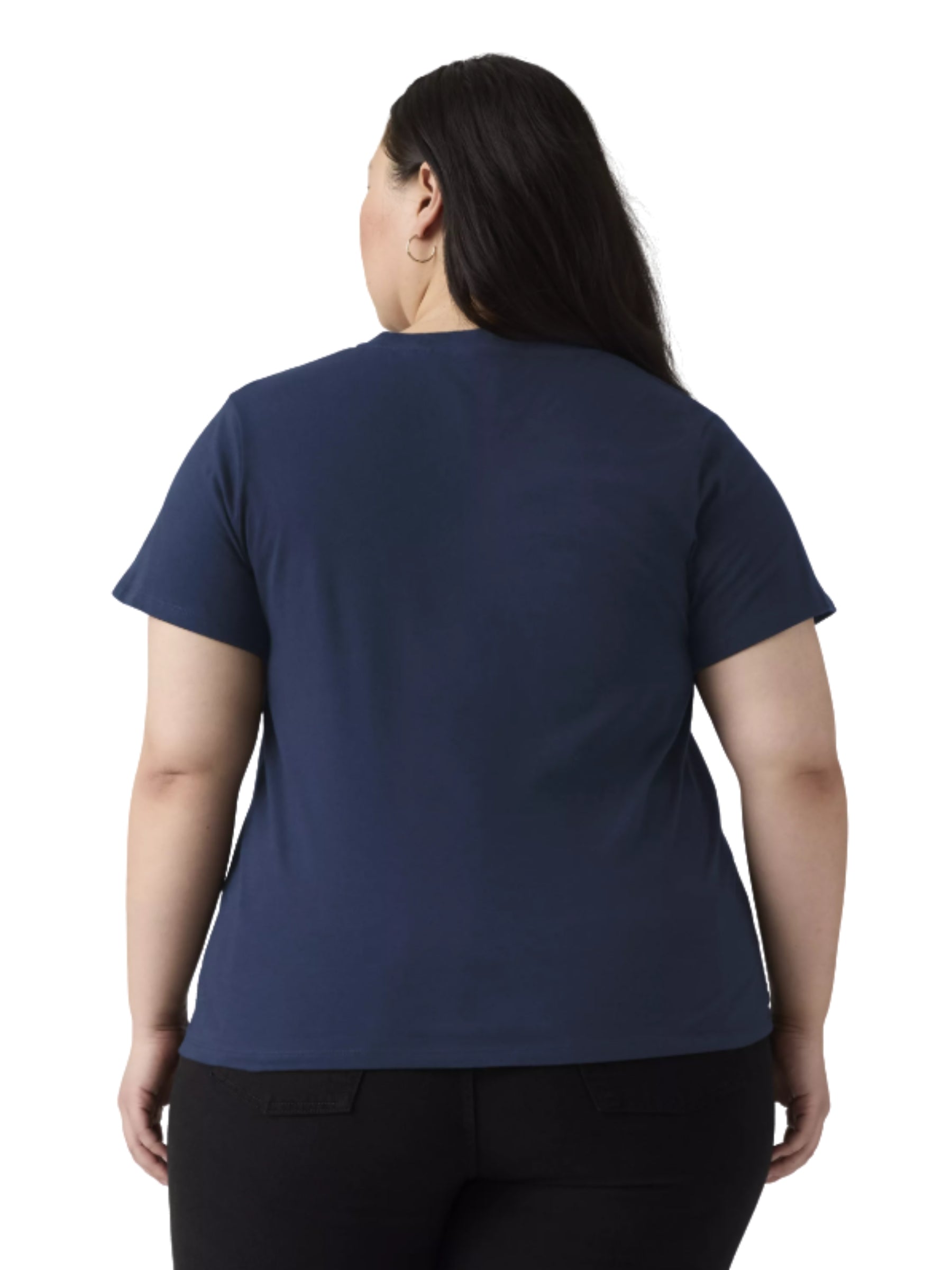 T-Shirt Perfect Taille Plus - Daisy Navy