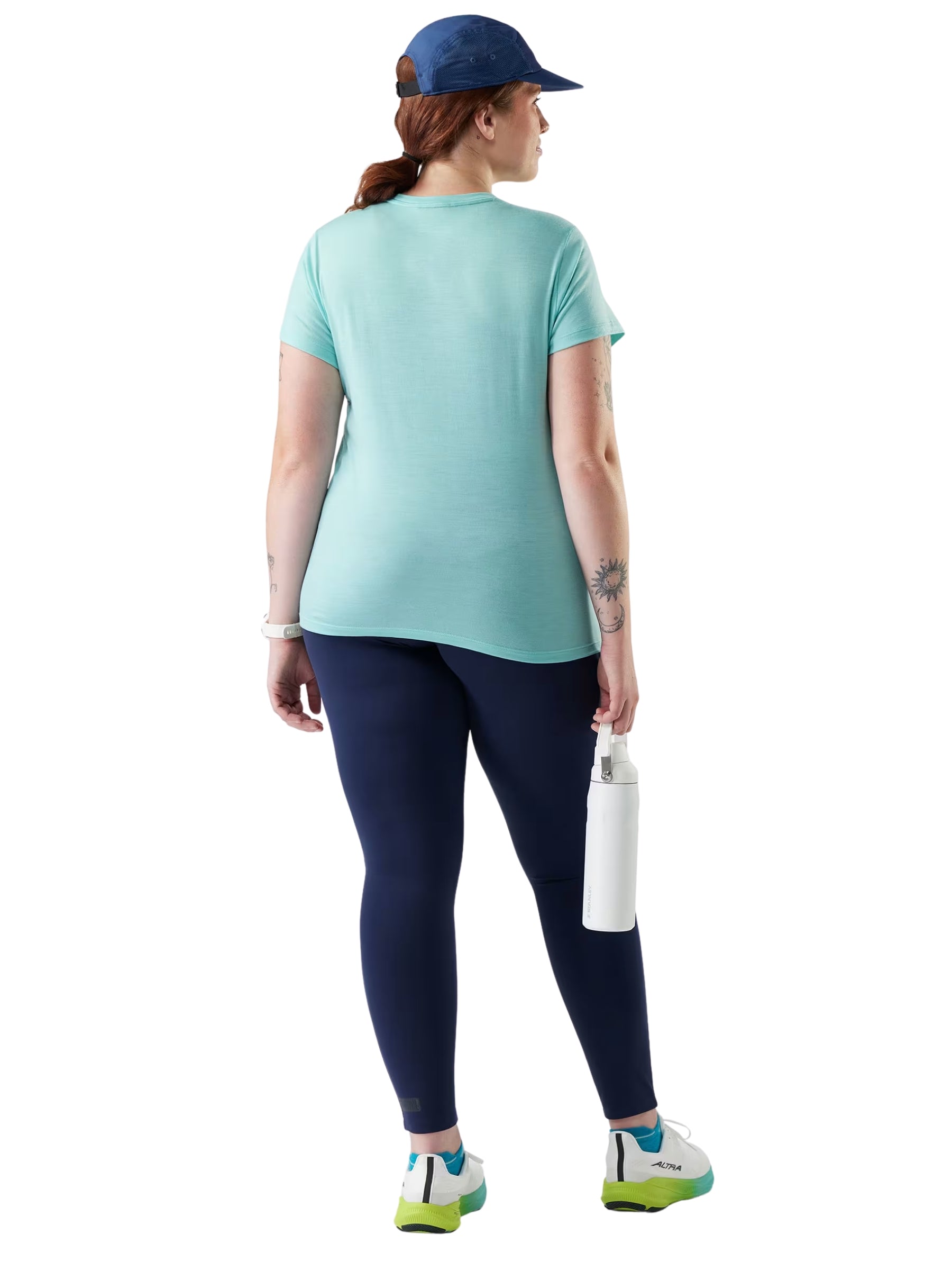 T-shirt Mérinos Taille Plus - Pacific Blue