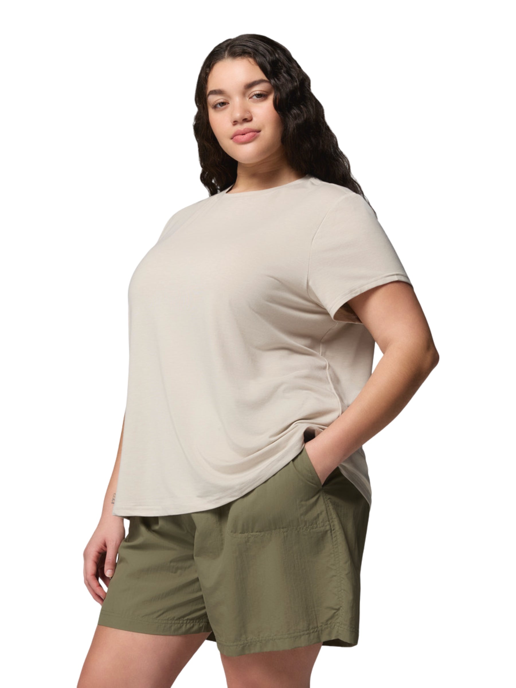 Soft and Stretchy CSC Plus Size T-Shirt - Dark Stone Heat