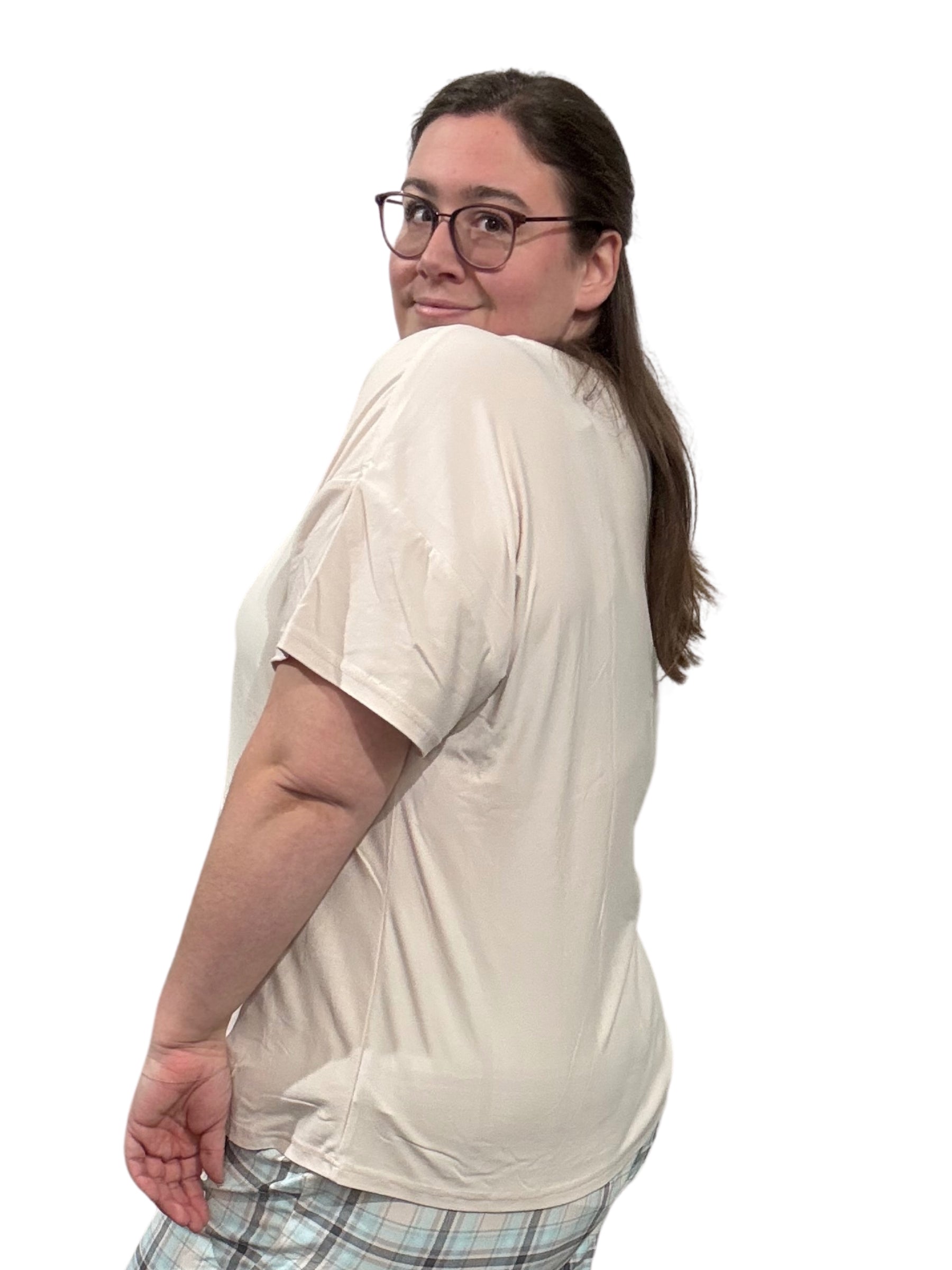 T-Shirt Taille Plus (Beige) de Cool Girl