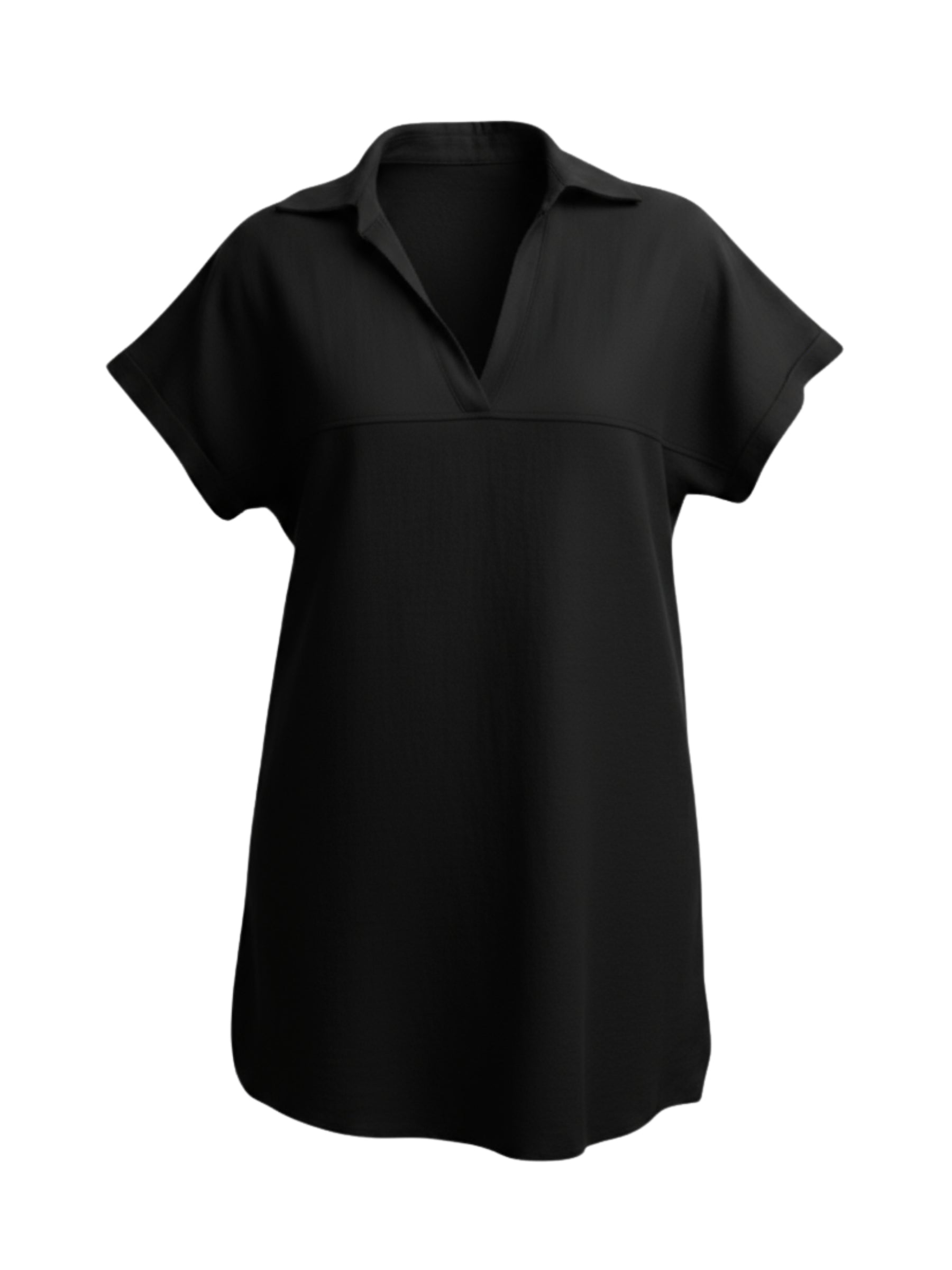 Tunique Chemisier Taille Plus - Noir