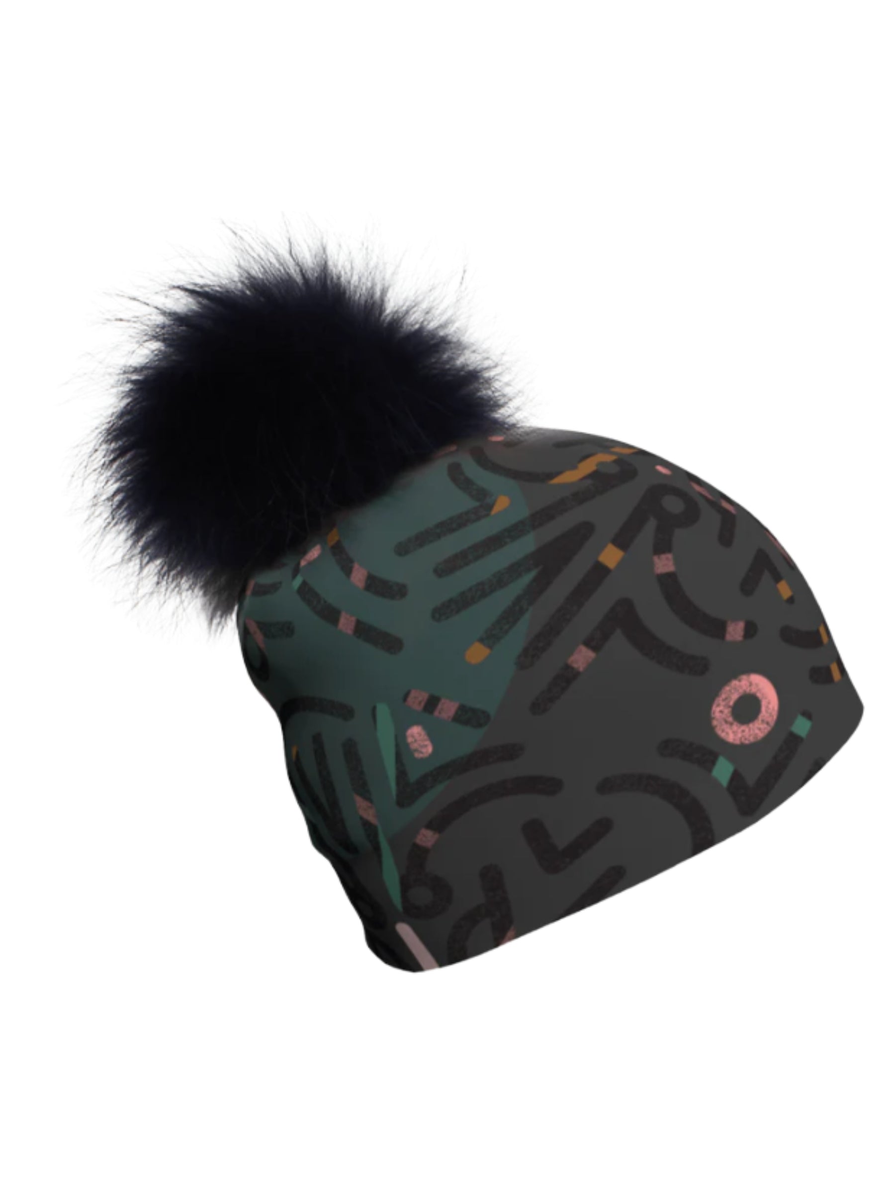 Tuque Symetrick avec Pompon Amovible - Noir