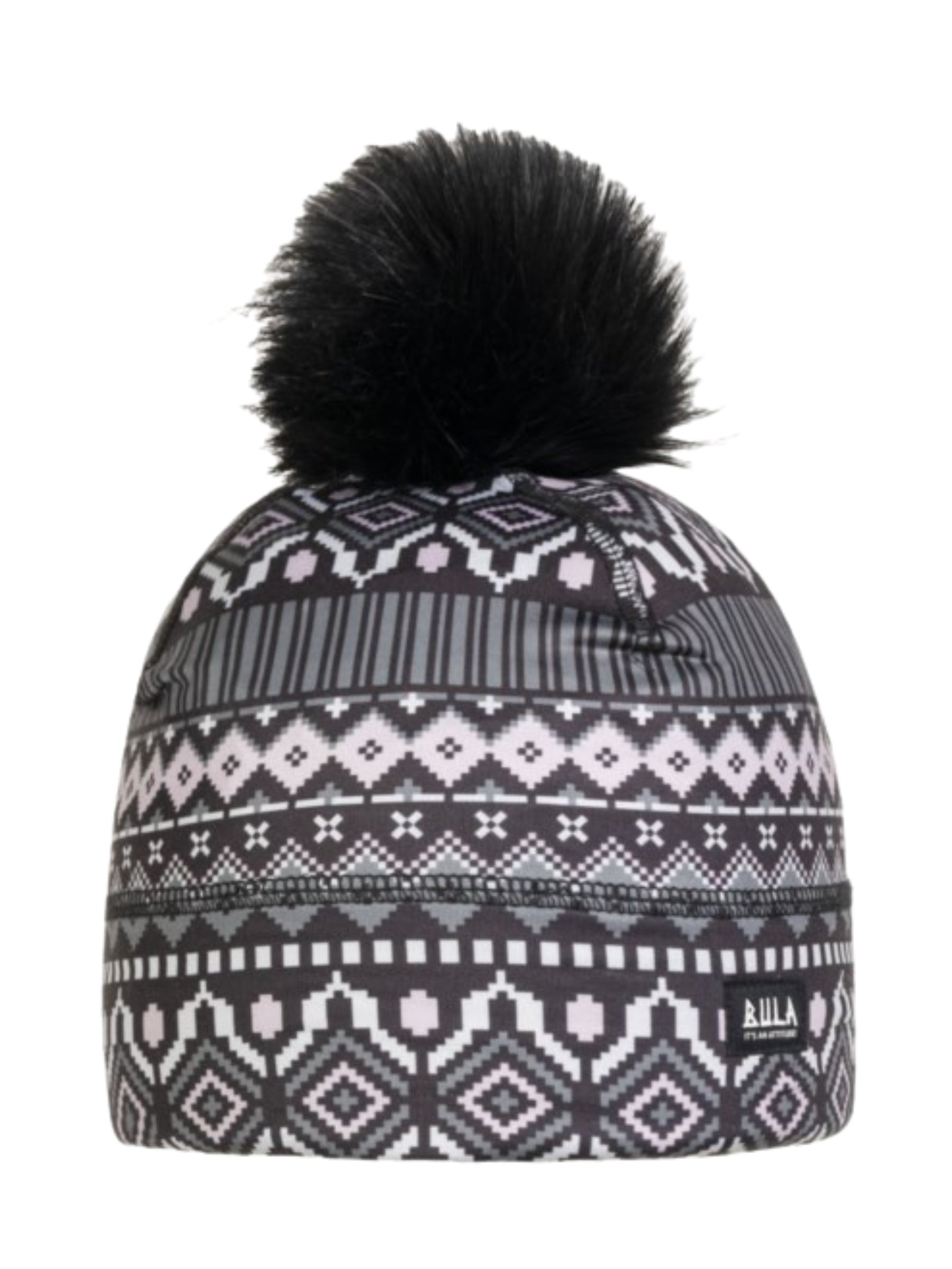 Tuque Therma-Comfort avec Trou Arrière - Geo Black