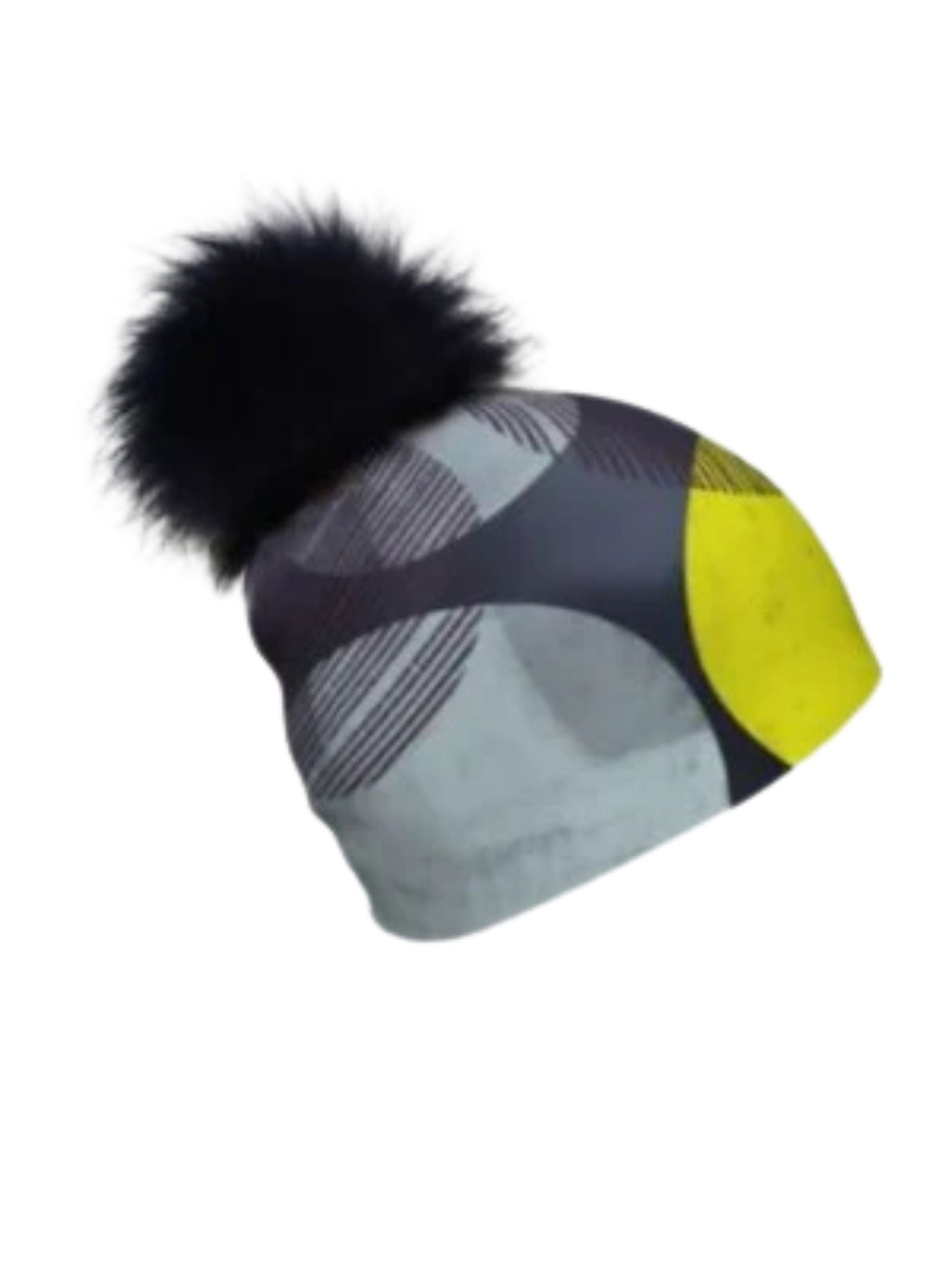 Tuque Multi-Sport avec Pompon Détachable Valery Goulet (Yellow Dots) d