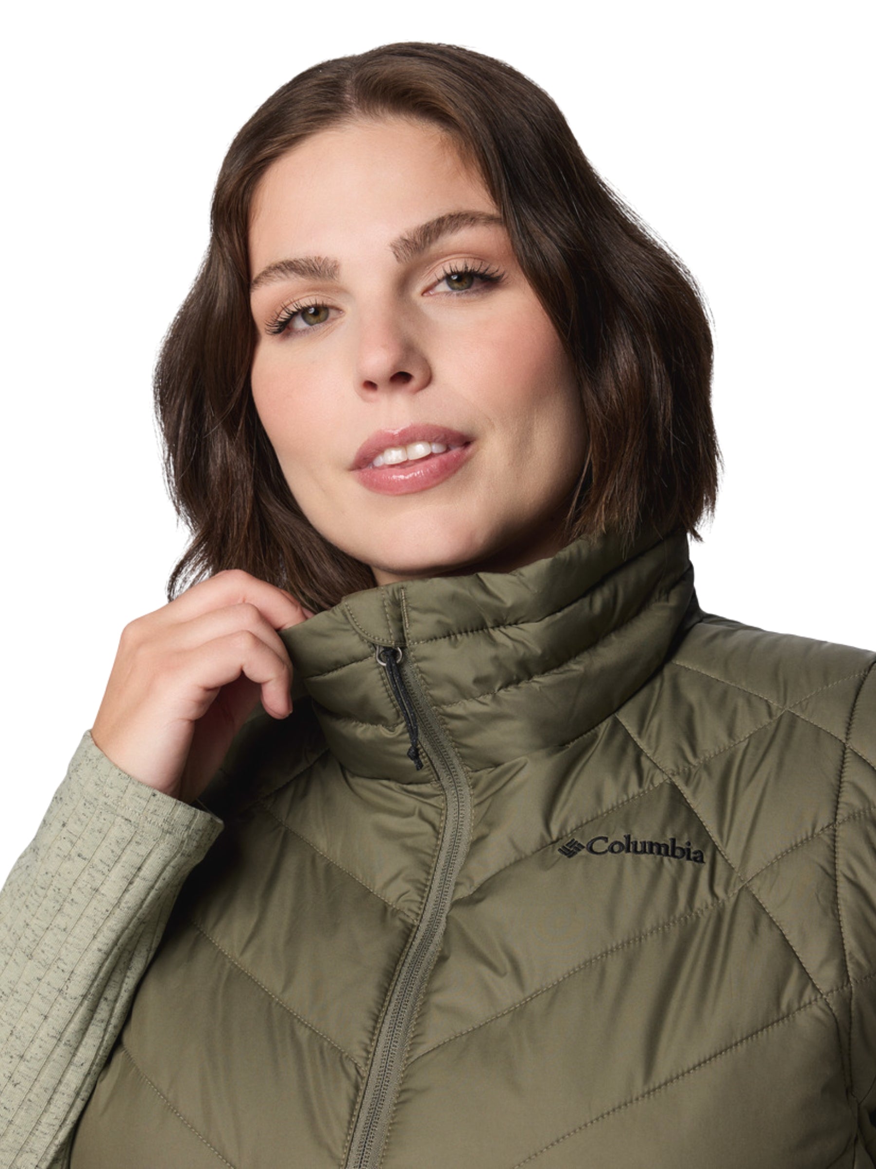 Veste Sans Manches Heavenly II Taille Plus - Stone Green