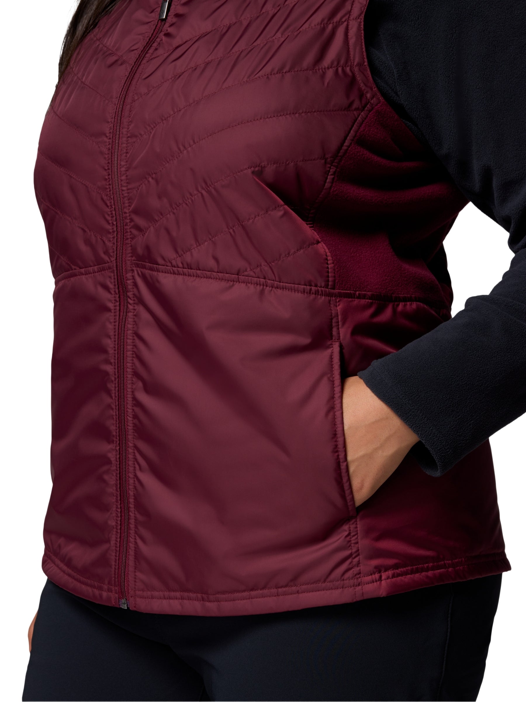 Veste Sans Manches Mix It Around III Taille Plus - Rich Wine