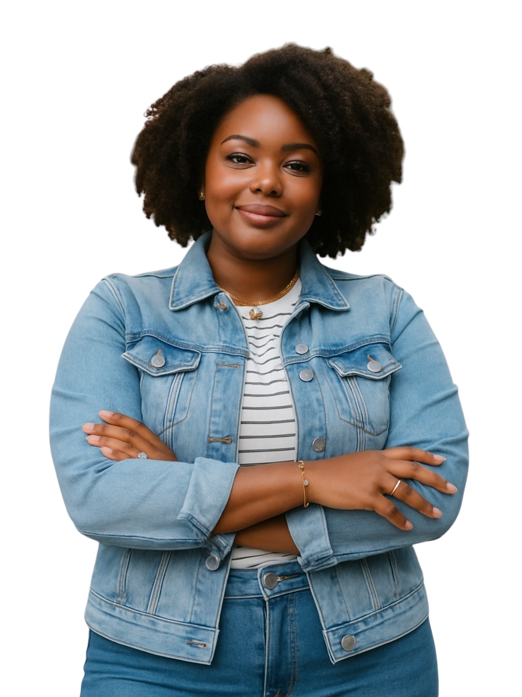 Veste de Jeans Gabriella Taille Plus - Stone Blue Skyline